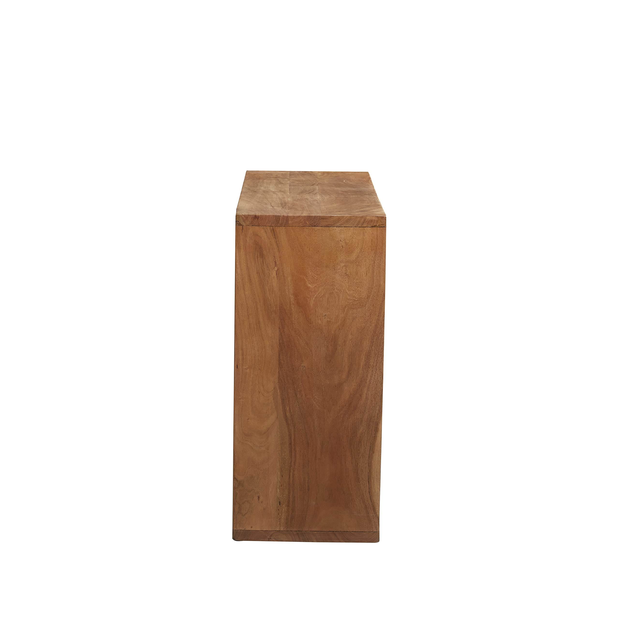 Deco 79 Modern Wood Rectangle Coffee Table with Grey Metal Base - 57