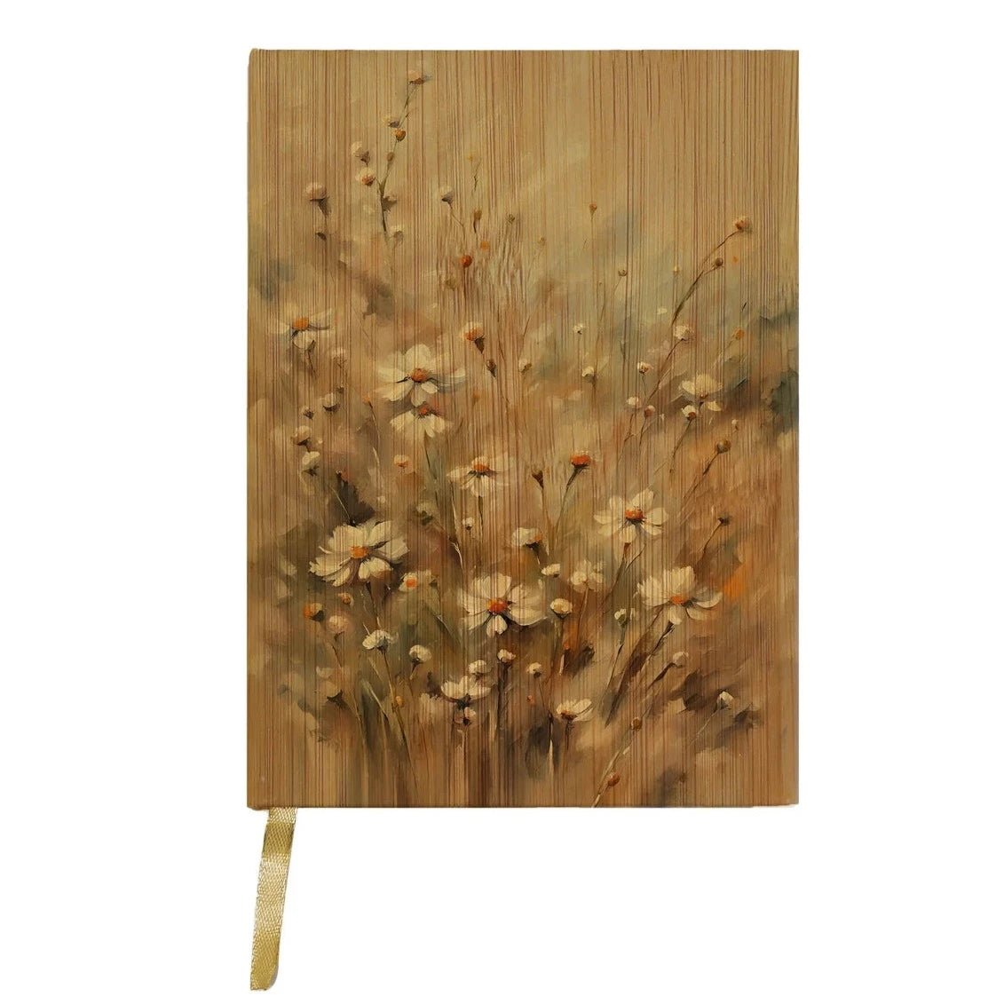 Brown and Tan Daisies Journal - Lined Notebook for Writing, Note Taking & Planning | Perfect Gift for Women, Students & Office Use | Aesthetic Floral Diary for Journaling, Sketching & Daily Reflection