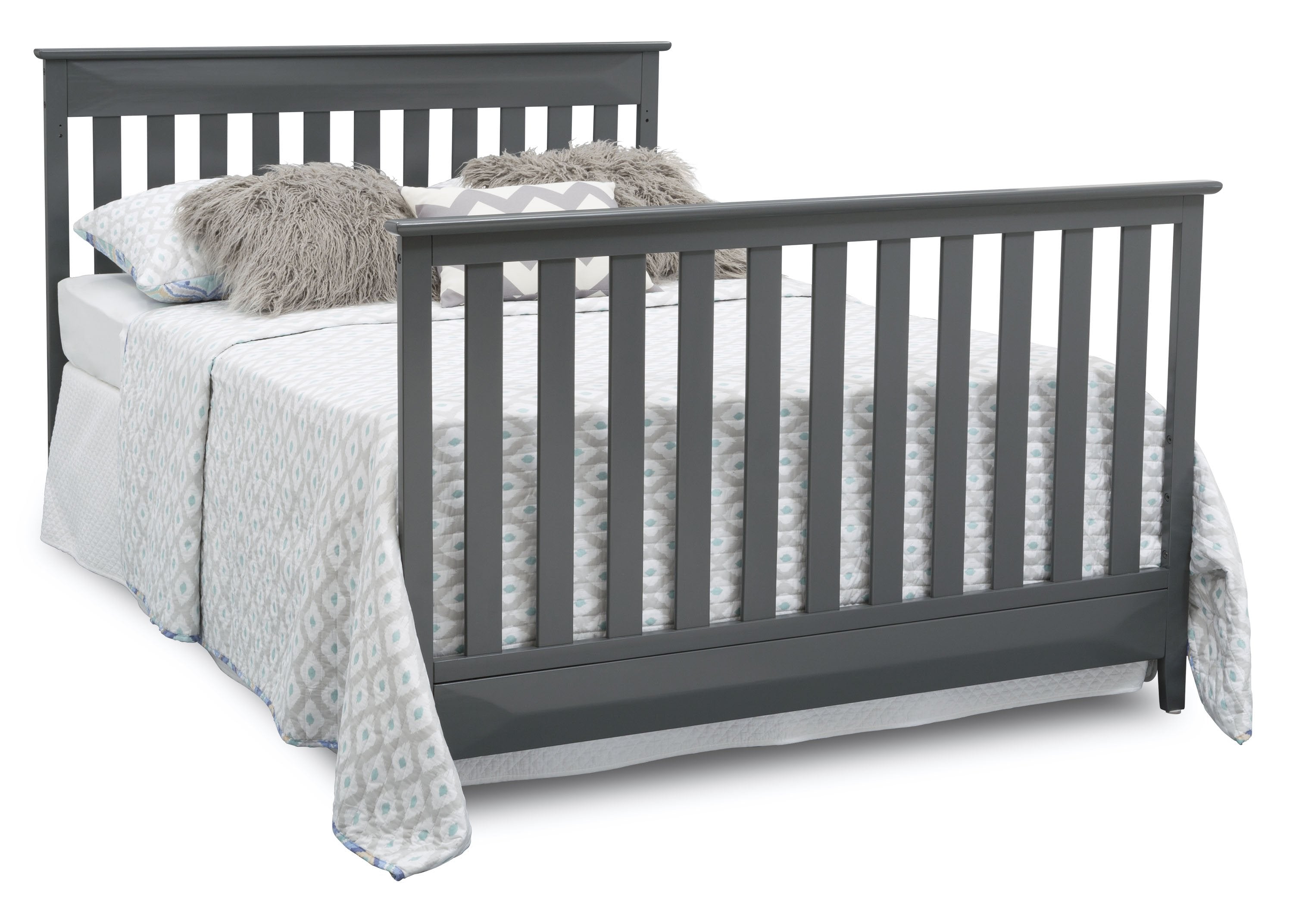 4-in-1 Convertible Baby Crib with Toddler Bed - Cameron Safe Nursery Crib for Newborn to Kids - Perfect for Nursery, Bedroom & Daycare Use