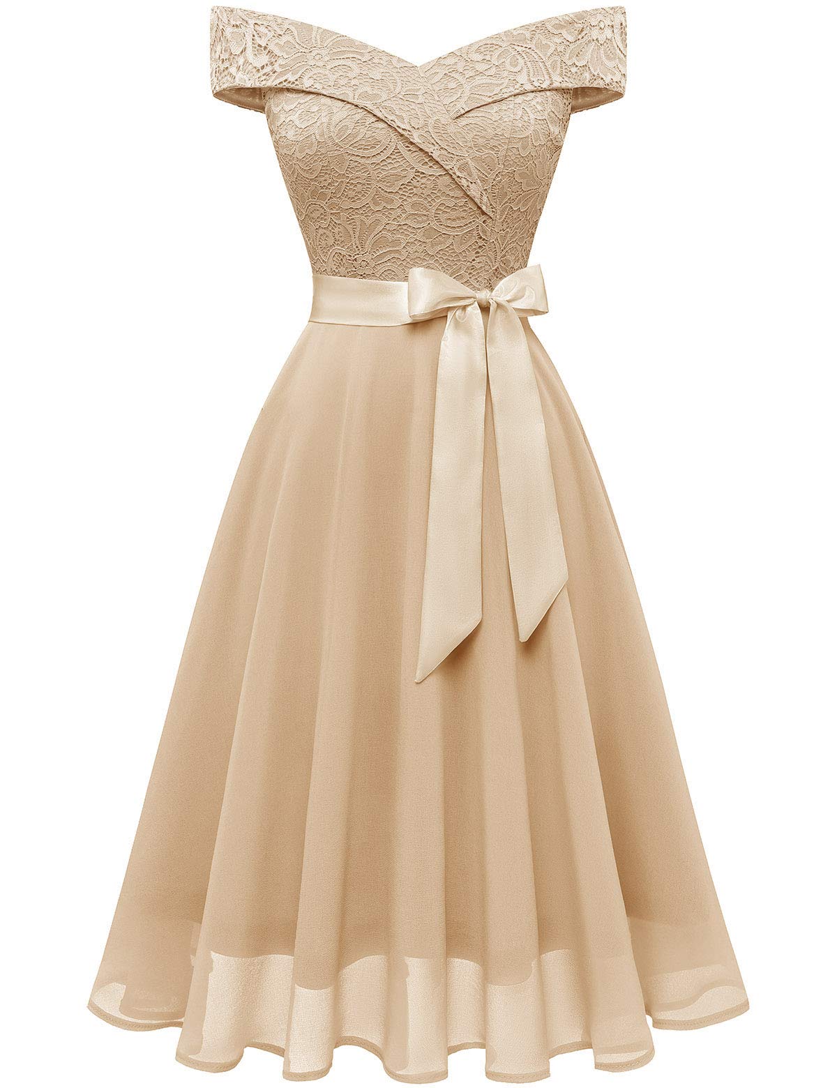 Elegant White Cocktail Dress for Wedding Guest, Bridesmaid & Special Occasions | BBOnlineDress | Perfect for Evening Parties, Bridal Showers & Formal Events