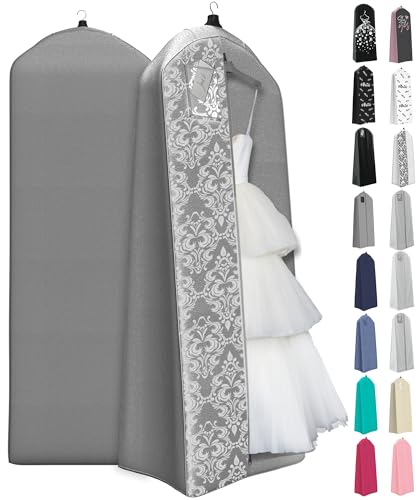 Grey with White Damask