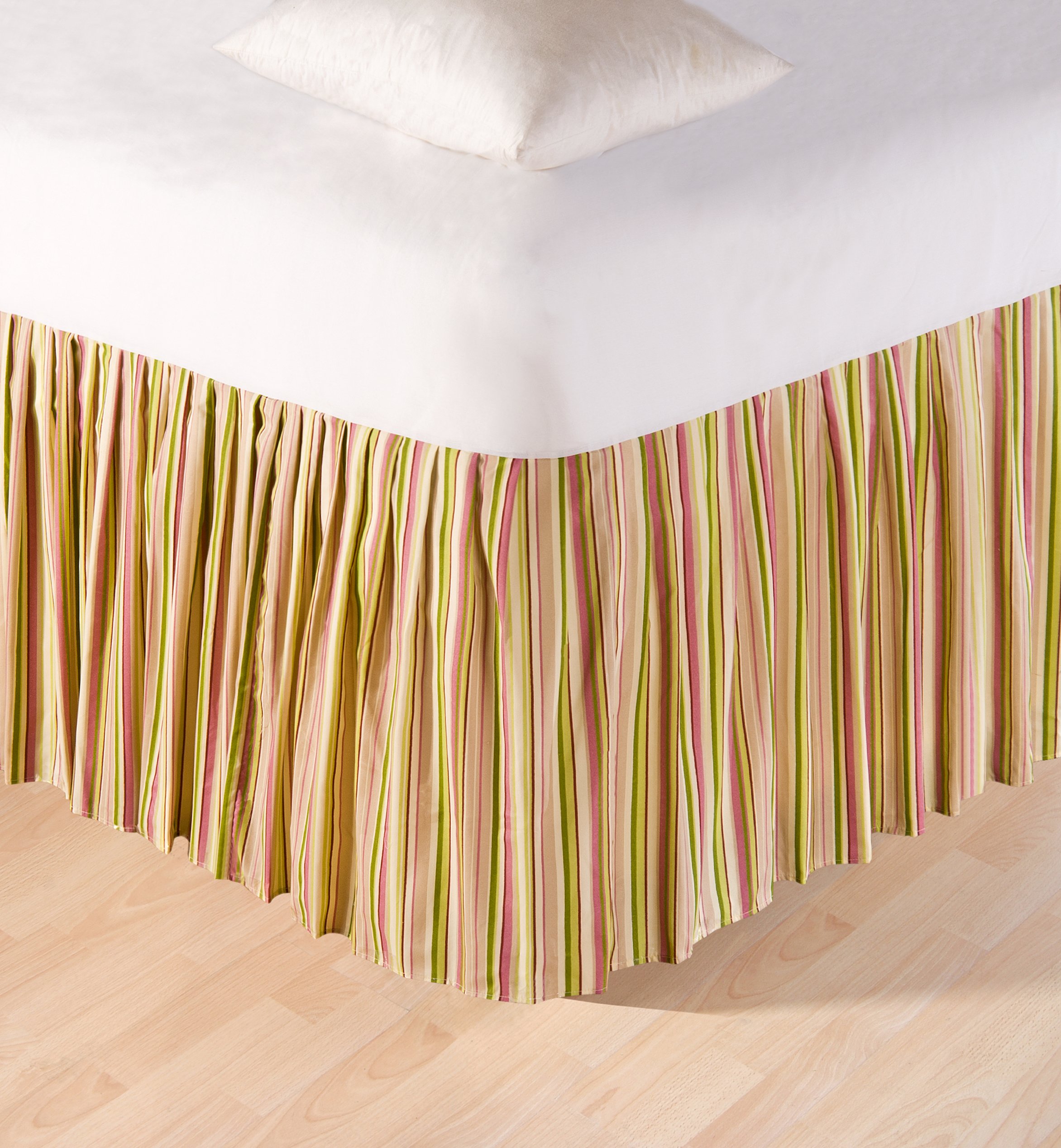 C&F Home Juliette Queen Dust Ruffle Bedskirt - Elegant Queen Size Bed Skirt with Multi-Pleat Design for Complete Bedroom Makeover | Perfect for Guest Rooms, Master Bedrooms & Hotel Decor