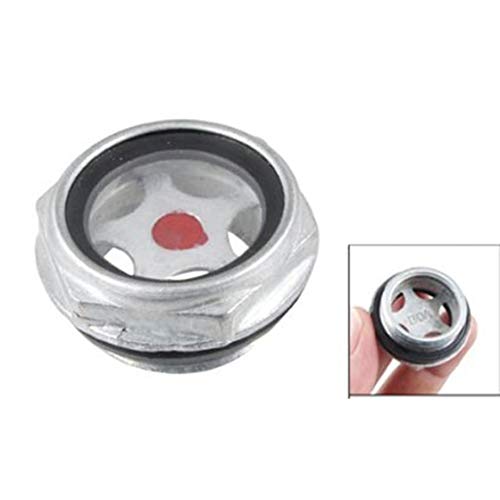 26mm Oil Level Sight Glass with Male Thread - Durable Metal Air Compressor Oil Gauge for Industrial Machinery & Automotive Engines - Perfect for Monitoring Lubricant Levels in Compressors, Pumps, and Hydraulic Systems