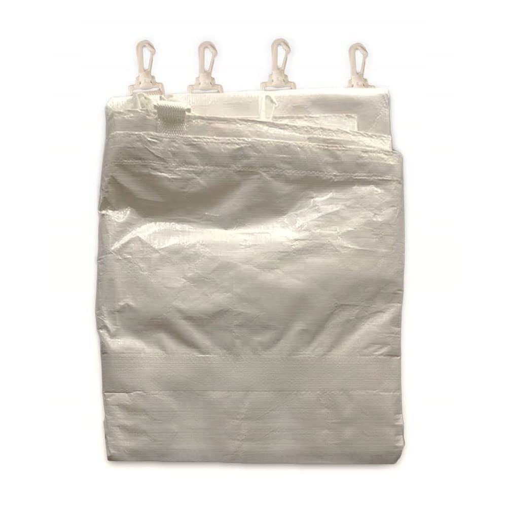 20' x 40' White Canopy Tent Sidewall Kit - Complete Set of 6 Waterproof Side Walls for 7' Height Party Frame & Outdoor Canopy Pole Tents (Tent Not Included) - Perfect for Weddings, Picnics, Flea Markets and Outdoor Events