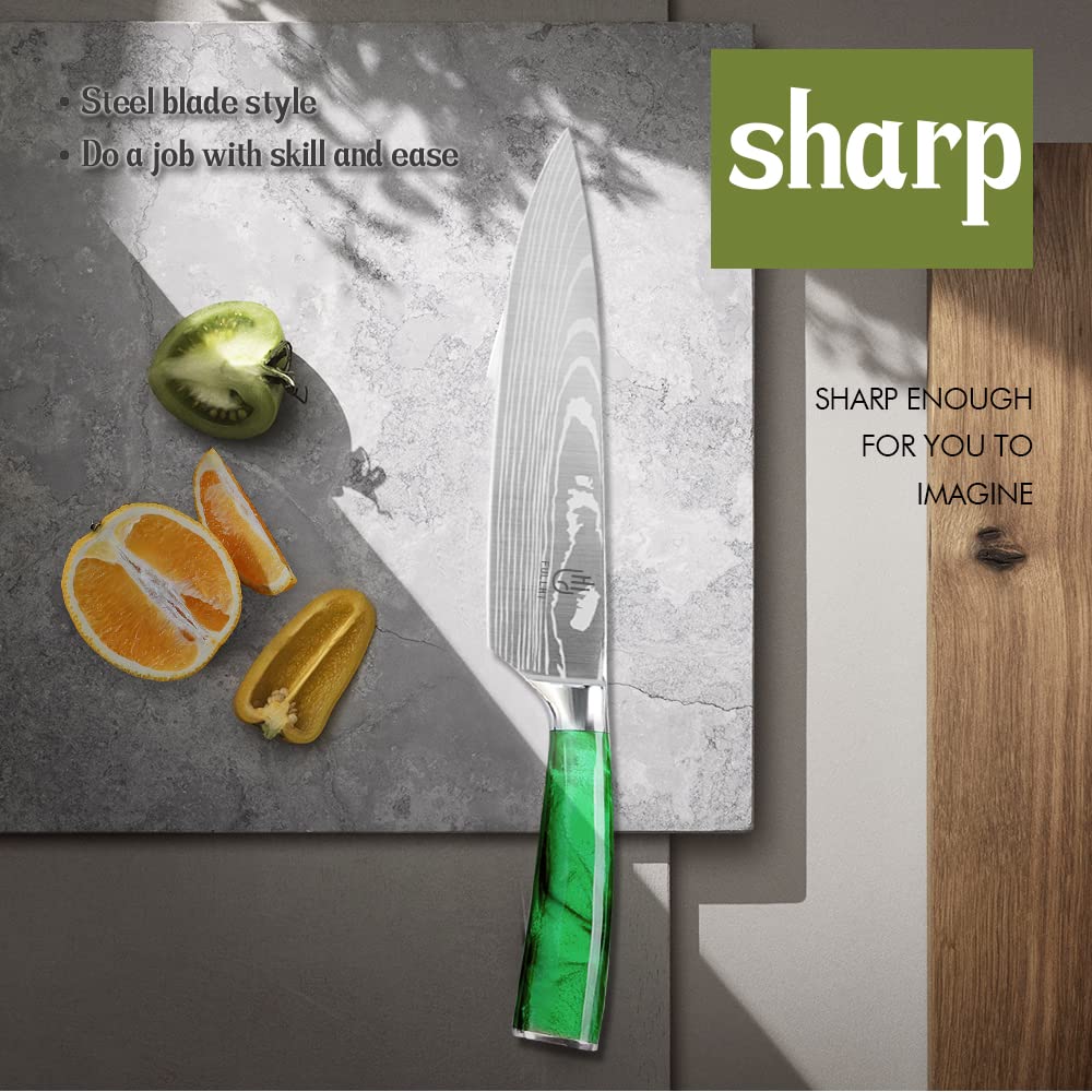 Premium 14-Piece Japanese Knife Set - German Stainless Steel Kitchen Knives with Multiple Color Options | Perfect for Home Chefs, Professional Kitchens & Gift Giving