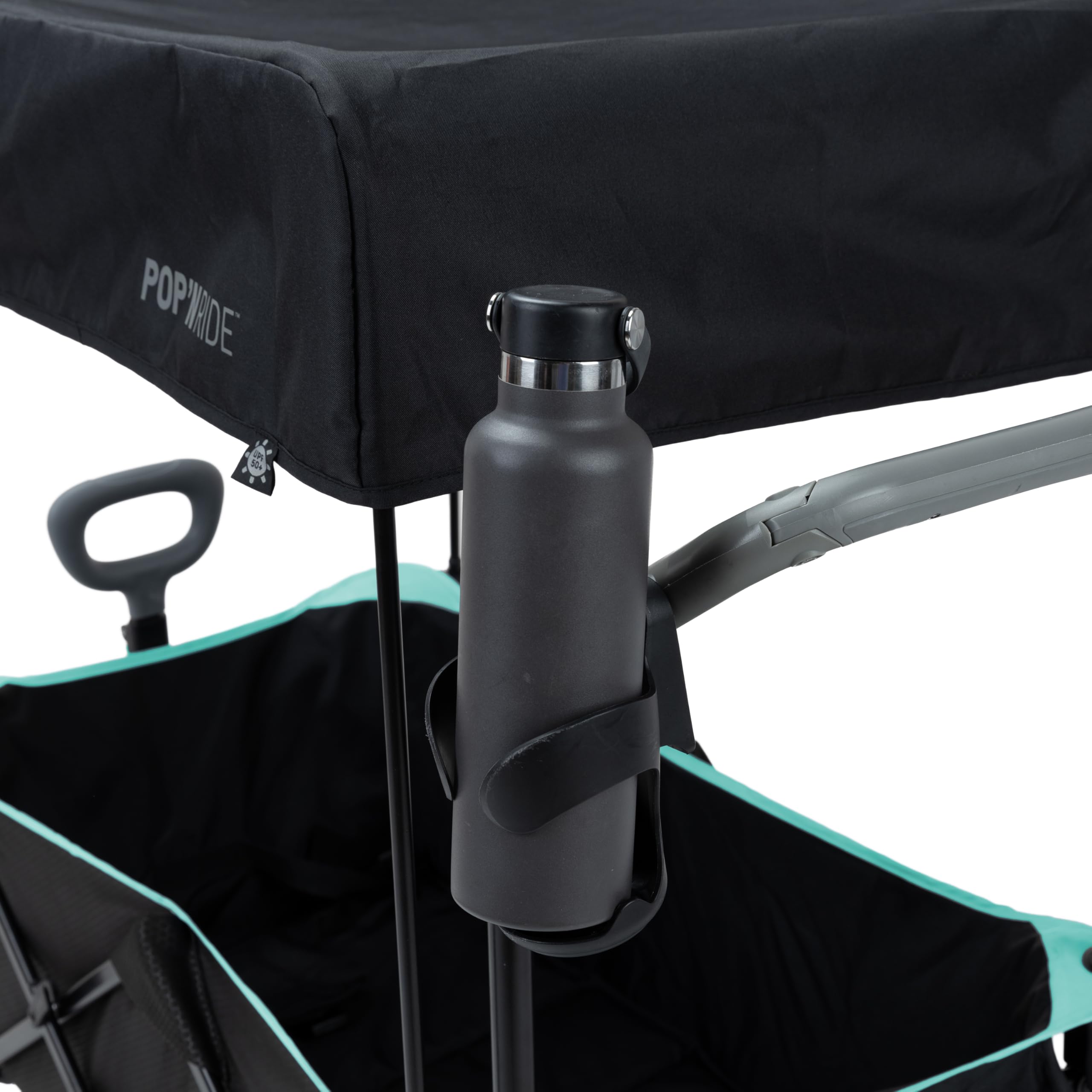 Ingenuity Pop 'N Ride Lightweight Stroller Wagon for 2 Kids - Summer-Ready with Face-to-Face Seats, 3-Point Harnesses & Sun Canopy | Perfect for Beach Outings, Park Visits & Family Travel