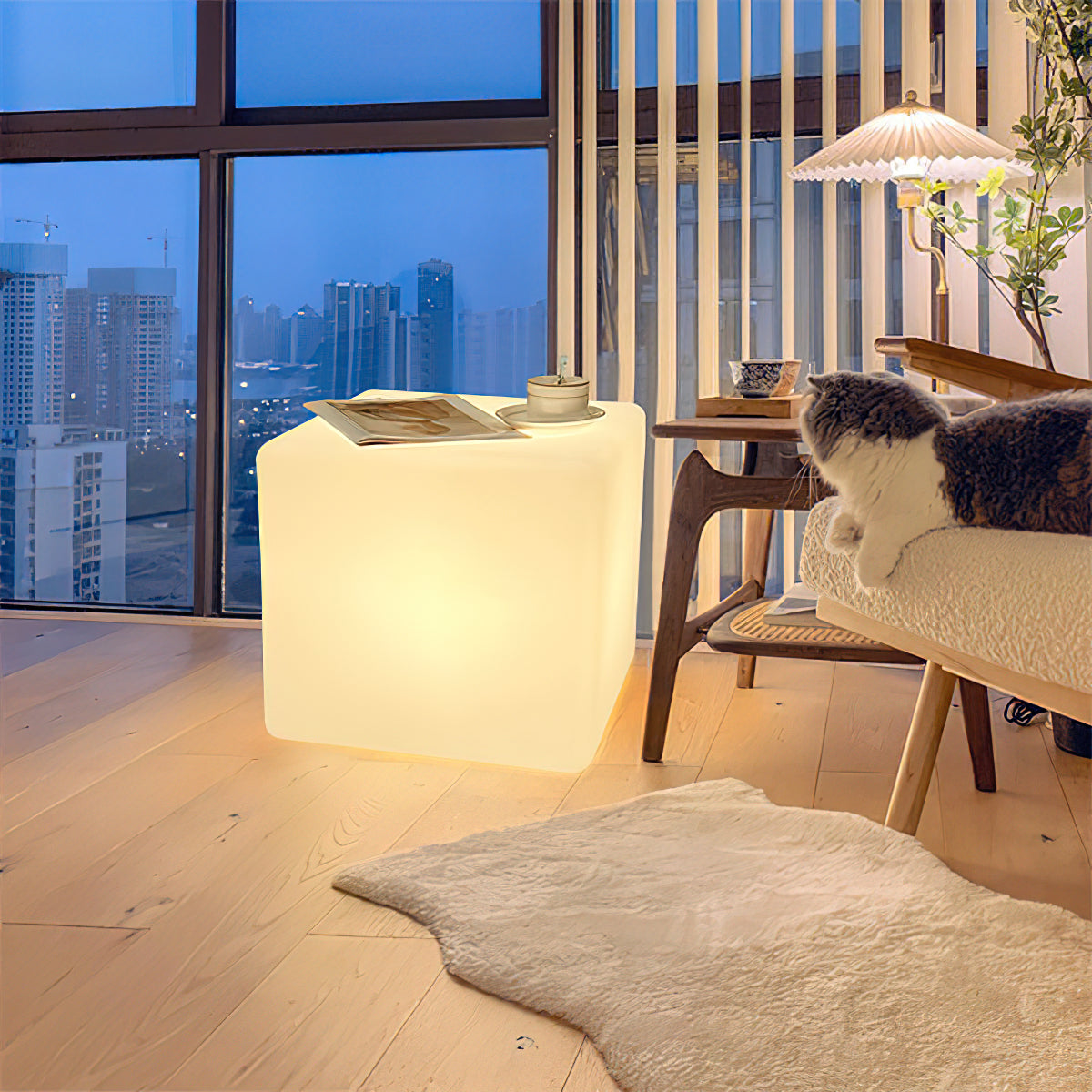 Creative LED Cube Lamp - Modern 3D Night Light for Bedroom, Desk & Home Decor - Perfect for Relaxation, Gifts & Ambient Lighting
