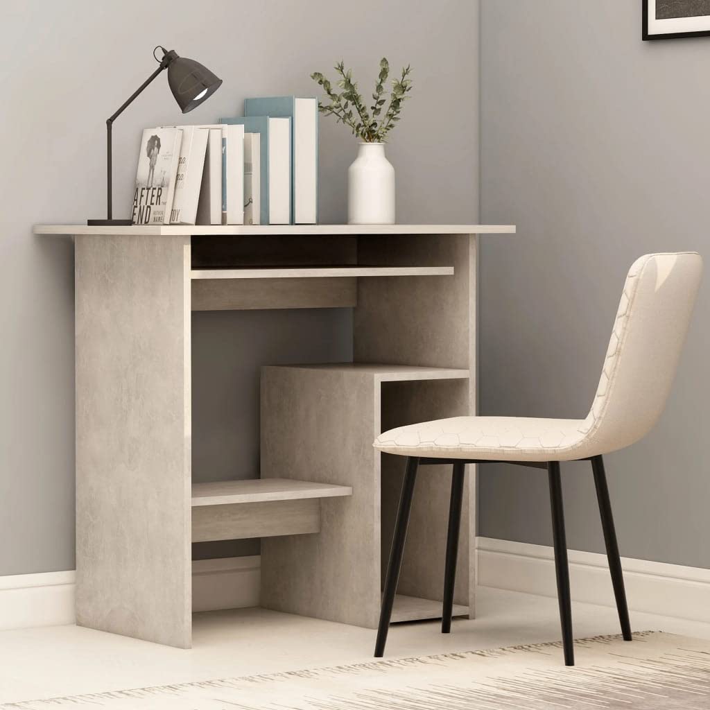 Modern Computer Desk with Open Shelf & Keyboard Tray - 31.5