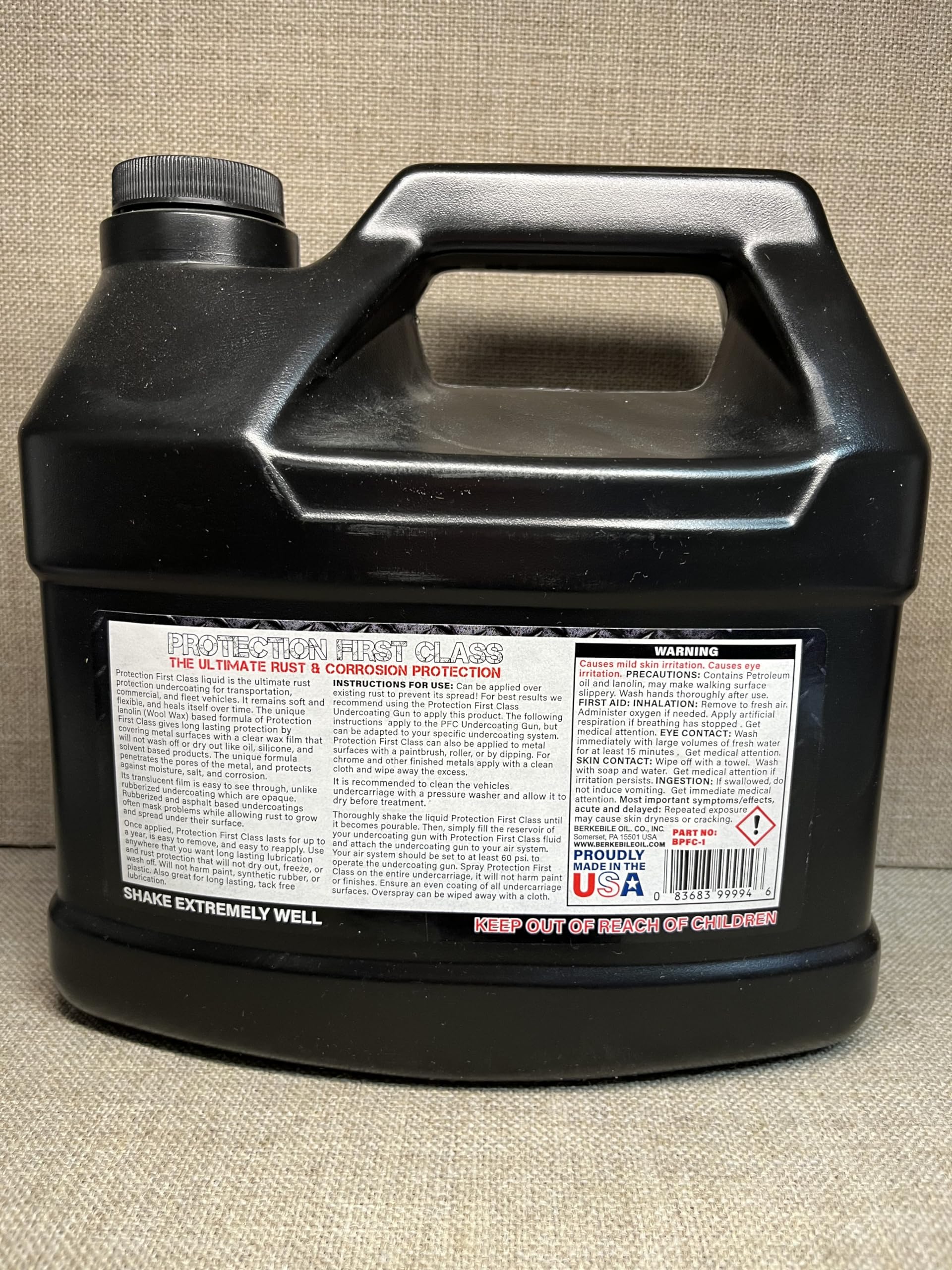 Professional PFC Amber Undercoating Spray Gun Kit - 1 Gallon Capacity, Includes 2 White Quart Bottles, 2 Wands & 50 Rust Plugs - Ideal for Auto Body Rust Protection & Undercoating Projects