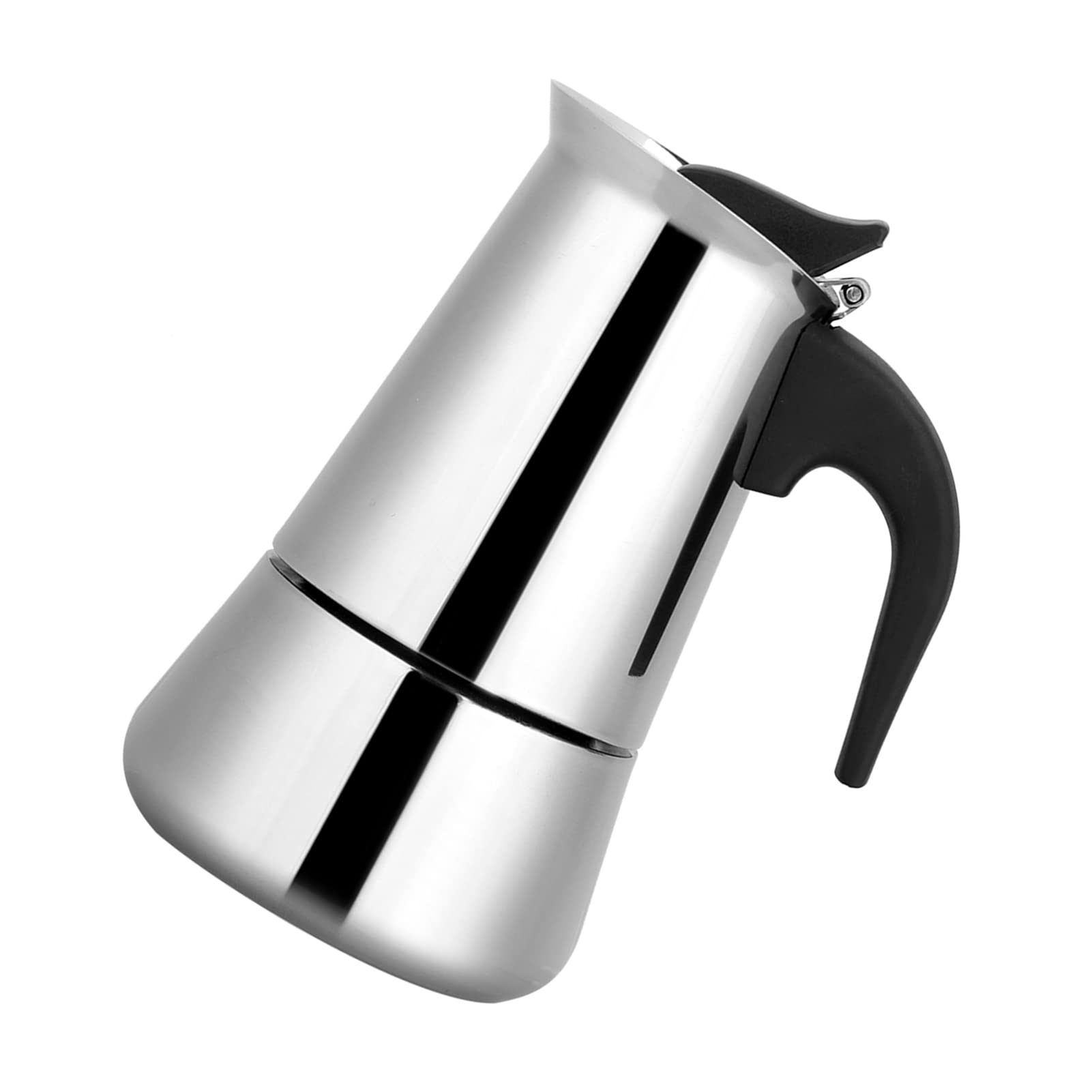 Pilipane Portable Stovetop Coffee Maker - Stainless Steel Moka Pot for Espresso, Ideal for Home, Office & Camping - Compatible with Gas, Electric & Ceramic Stoves | Perfect for Morning Brews, Outdoor Adventures & Office Coffee Breaks