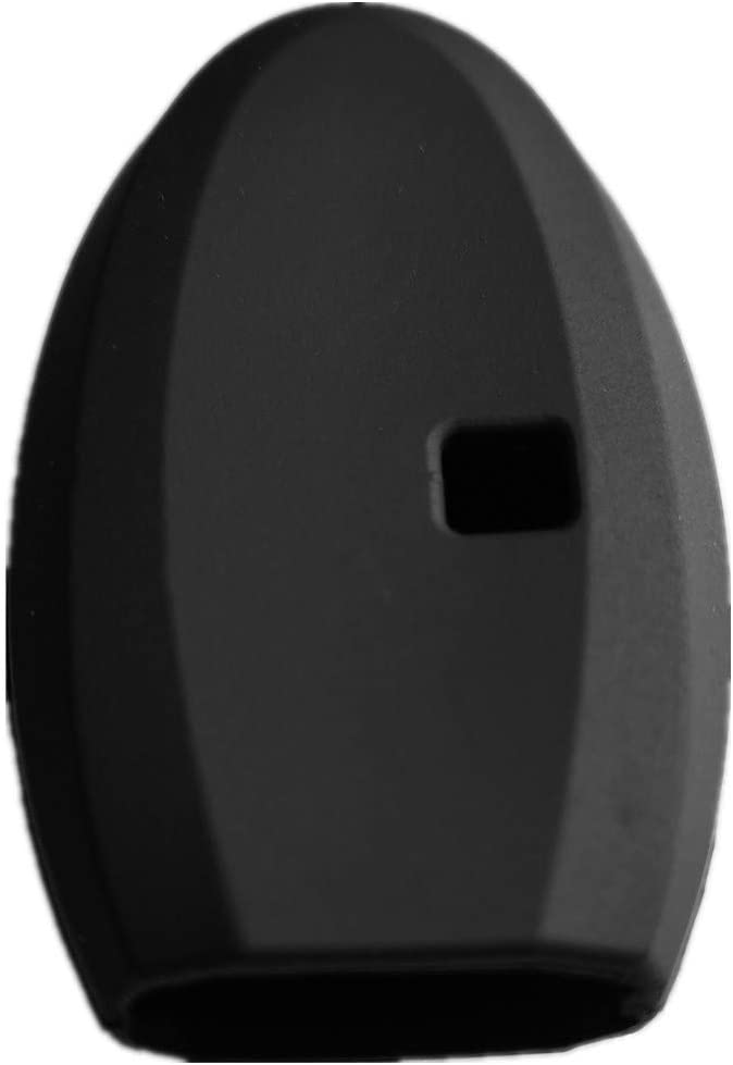 Nissan Remote Key Fob Cover 4-Button Silicone Rubber Protector for Armada Rogue Maxima Altima Pathfinder - Durable Key Case for Car Keys Protection (Perfect for Everyday Use & Travel)