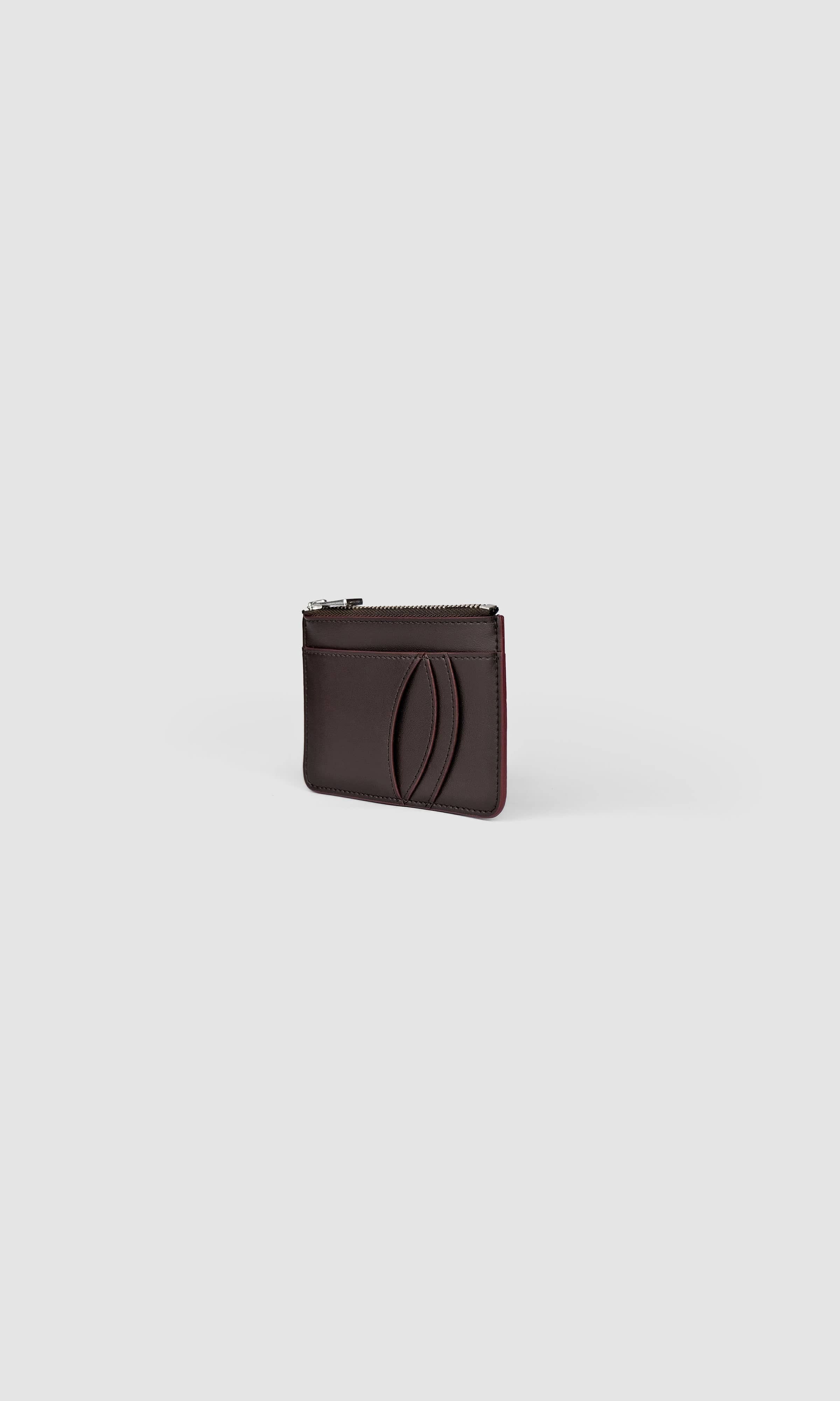 Vegan Apple Leather Card Holder for Men & Women - Eco-Friendly Brown Wallet for Credit Cards & ID - Perfect for Travel, Work, and Everyday Use