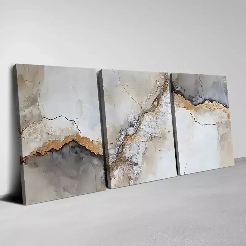 3-Piece Abstract Wall Art Set - Framed Canvas Prints 40x60cm | High Quality Australian Made Textured Wall Decor | Perfect for Living Room, Bedroom & Office Decor