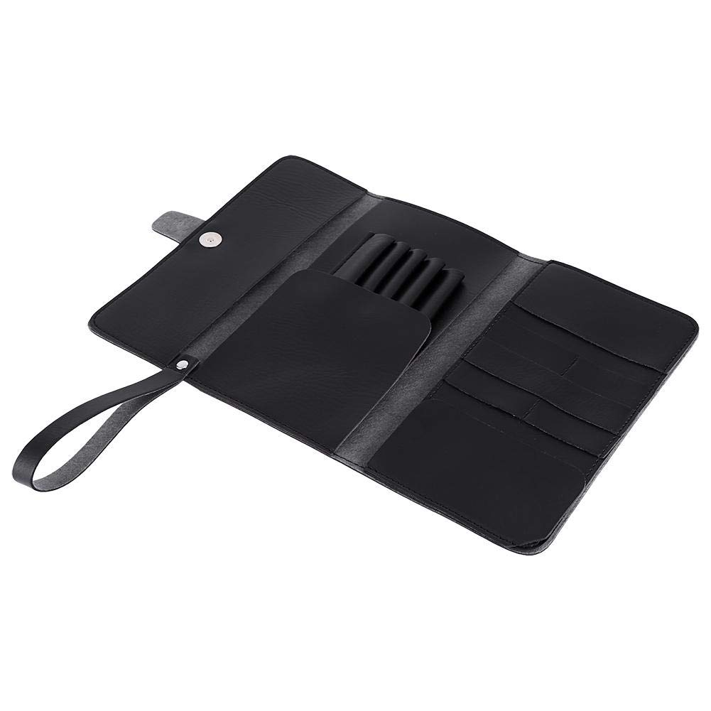 Professional Barber Salon PU Leather Hair Cutting Case - Styling Tools Holder Bag for Hairdressers | Perfect for Salon, Home & Travel Use