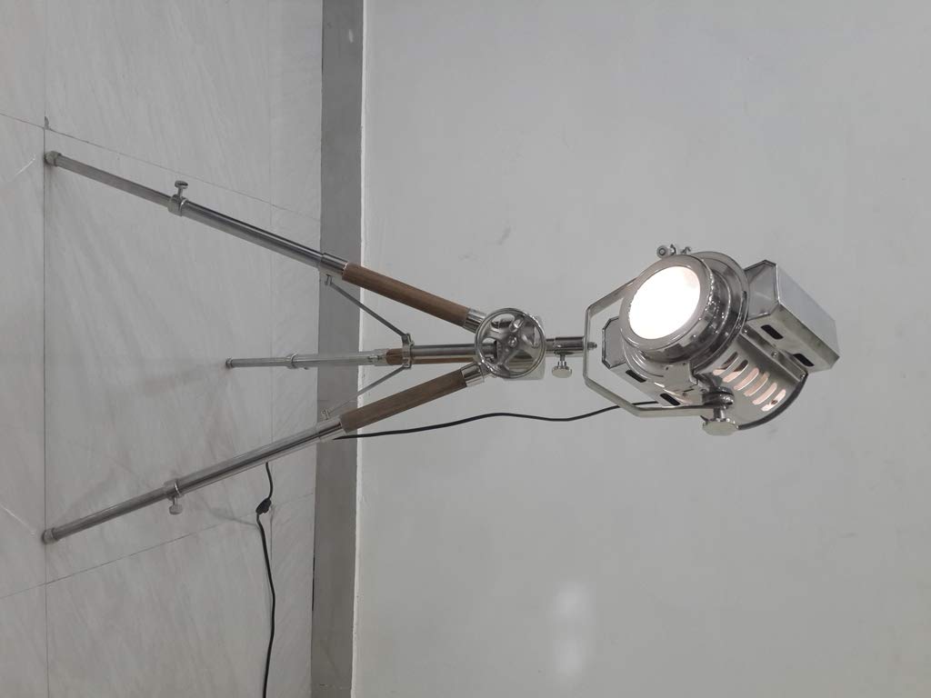 Modern Nautical Spot Searchlight Table Lamp - Rustic Vintage Home Decor for Living Room & Bedroom