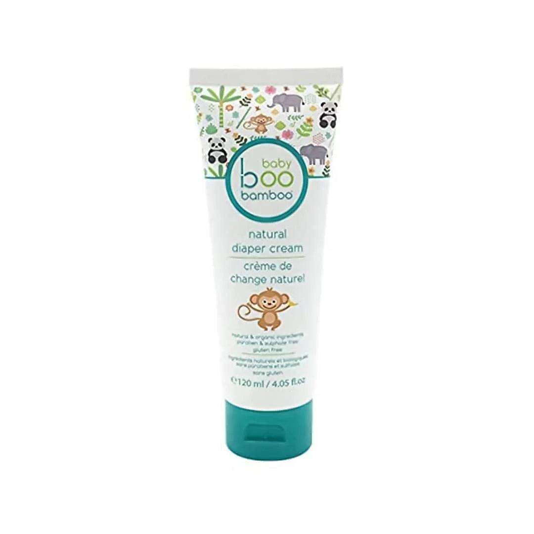 Baby Boo Bamboo Natural Diaper Cream - Organic & Hypoallergenic Rash Relief for Sensitive Skin | Perfect for Daily Use & Overnight Protection