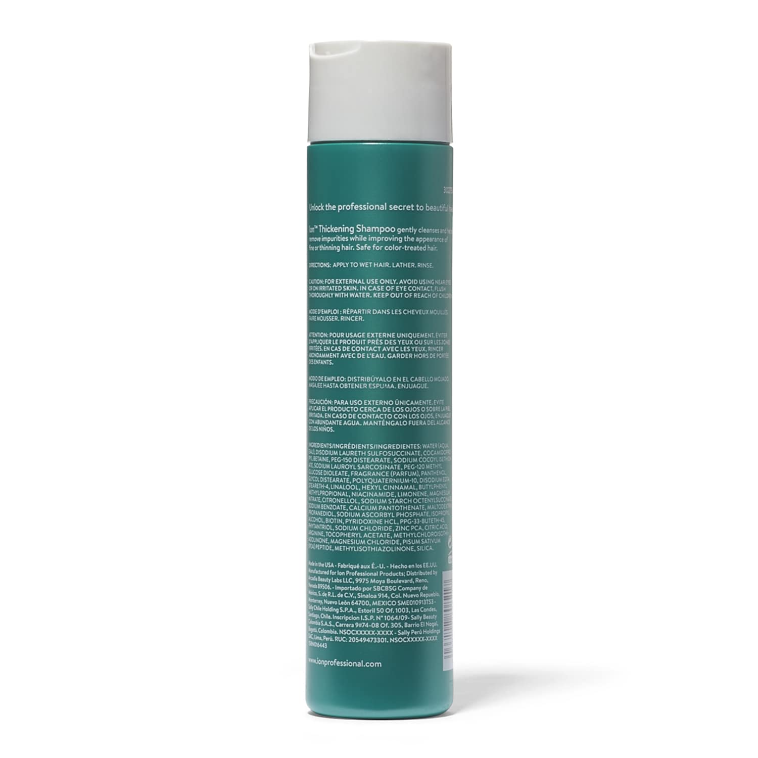 Ion Thickening Shampoo for Fine Hair - Volumizing & Strengthening Hair Growth Treatment - Perfect for Daily Use at Home & Salon