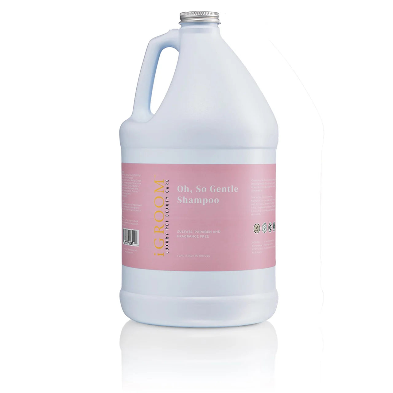 iGROOM Oh So Gentle Fragrance Free Shampoo for Dogs & Cats - Hypoallergenic Pet Shampoo (2 Sizes) - Perfect for Sensitive Skin & Allergy-Prone Pets at Home Grooming