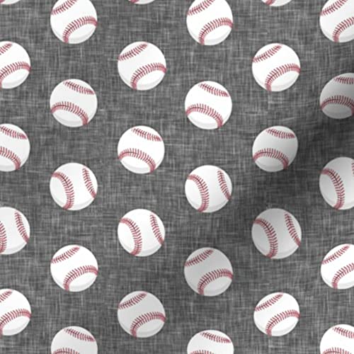 Baseball Game Trendy Sports Printed Velvet Fabric - Fat Quarter Upholstery Material for Home Decor, Apparel & DIY Projects | Perfect for Pillows, Curtains & Crafting