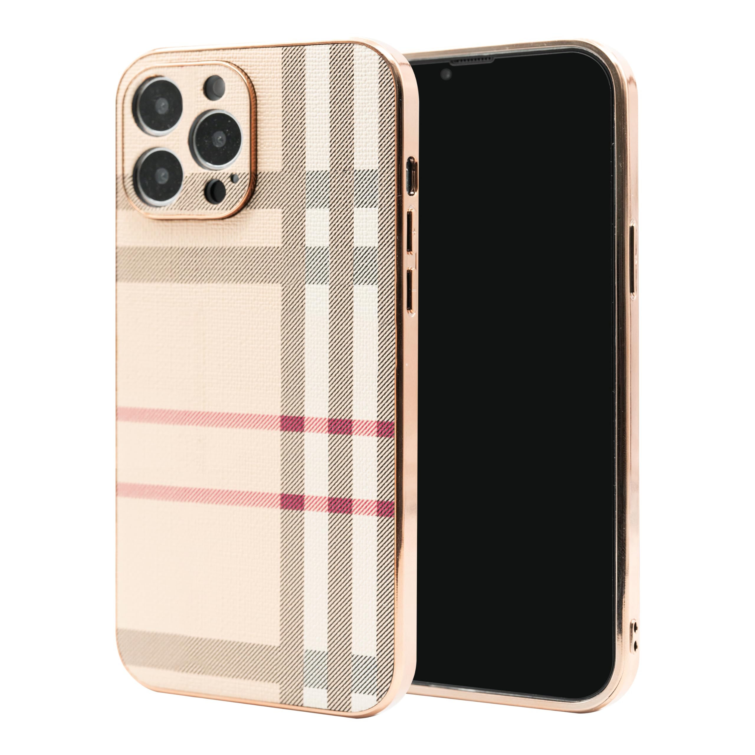 Premium Leather Phone Case for Apple iPhone 14 Pro Max - Shockproof TPU Bumper with Drop Protection | Slim Fashion Cover for Women | Perfect for Work, Travel & Everyday Use