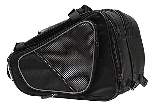 High-Visibility Reflective Motorcycle Saddlebags - Waterproof Durable Throw-Over Pannier Bags for Harley, Cruiser & Touring Bikes - Perfect for Commuting, Road Trips & Adventure Riding