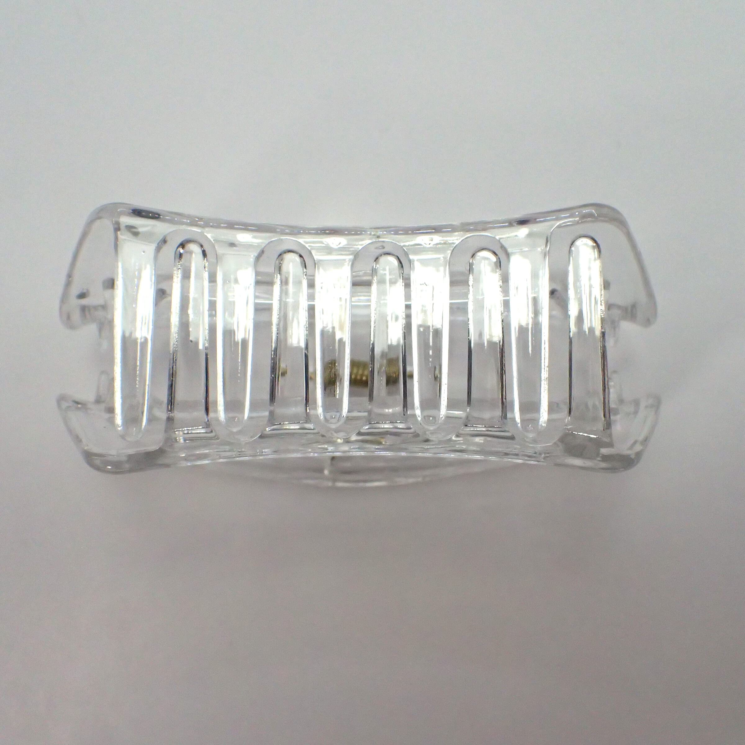 Topkids Large Wedge Hair Claw Clips for Women & Girls - Clear Hair Accessories for Styling, Ponytails & Updos - Perfect for Everyday, Work & Special Occasions