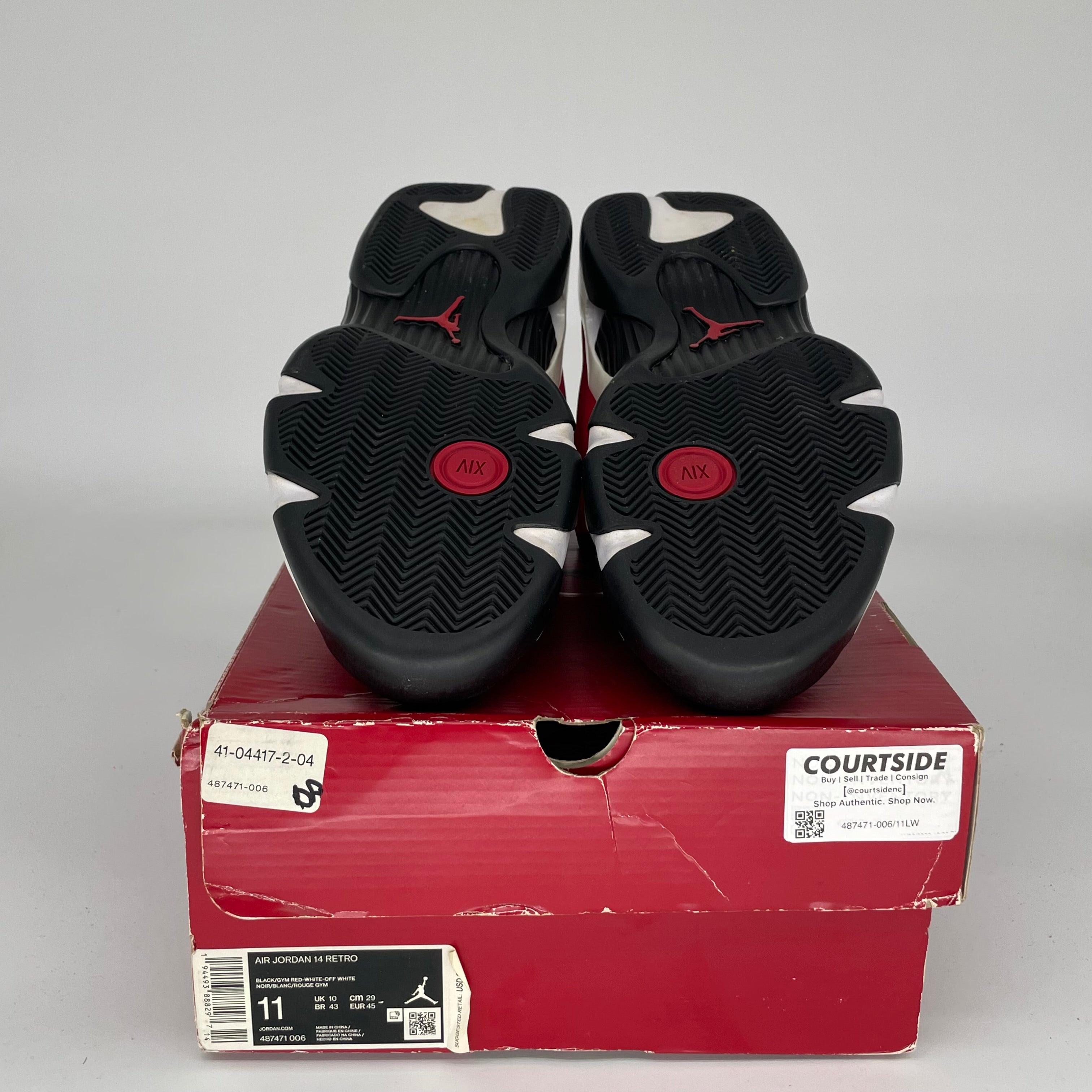 Air Jordan 14 Toro Bravo Men's Basketball Shoes Size 11 - 487471-006 | Retro Sneakers for Sports & Streetwear Fashion