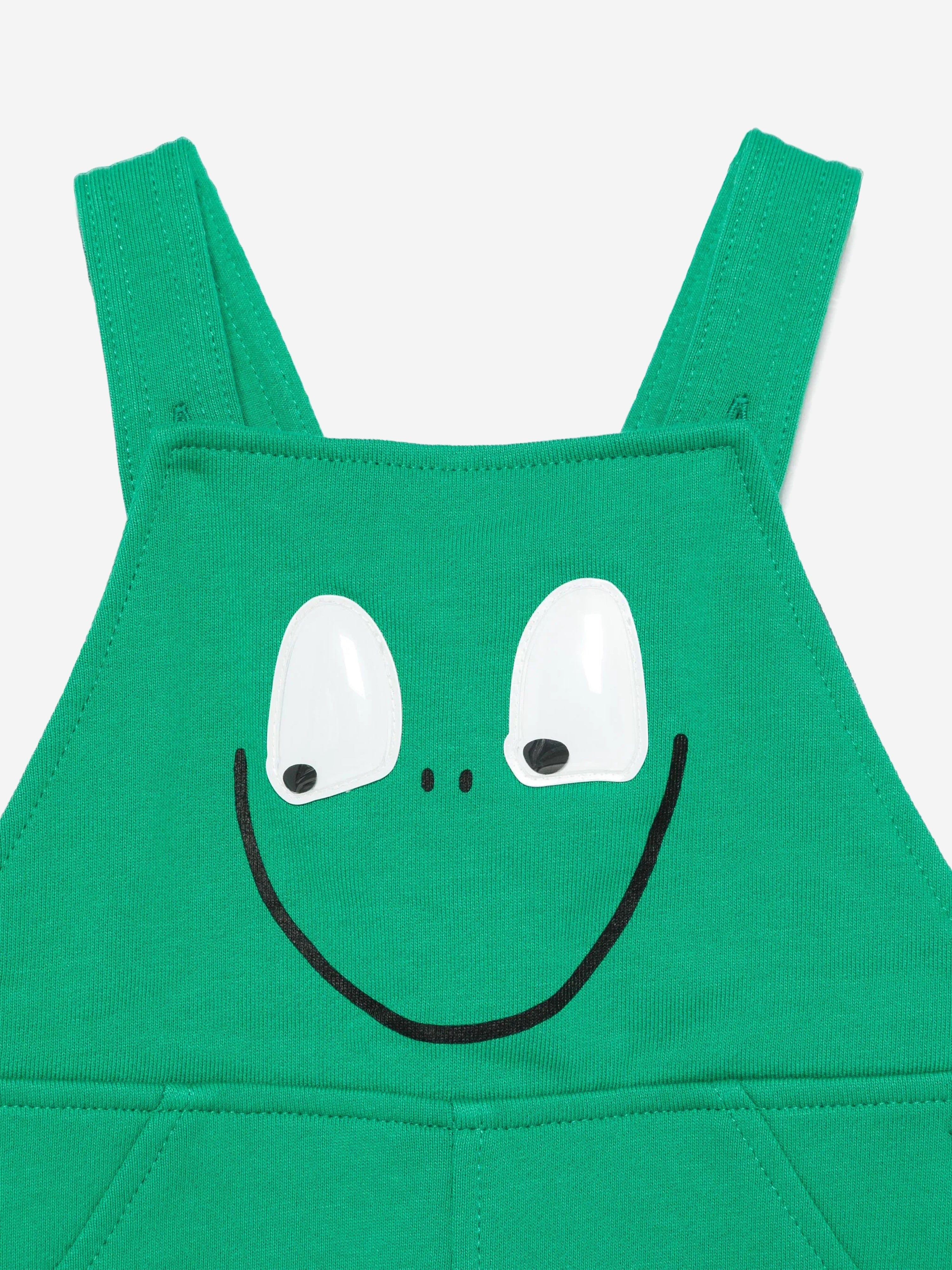 Green Baby Boys Frog Dungarees - Cute & Comfortable Overalls for Toddlers - Perfect for Playtime, Outdoor Adventures & Photo Shoots