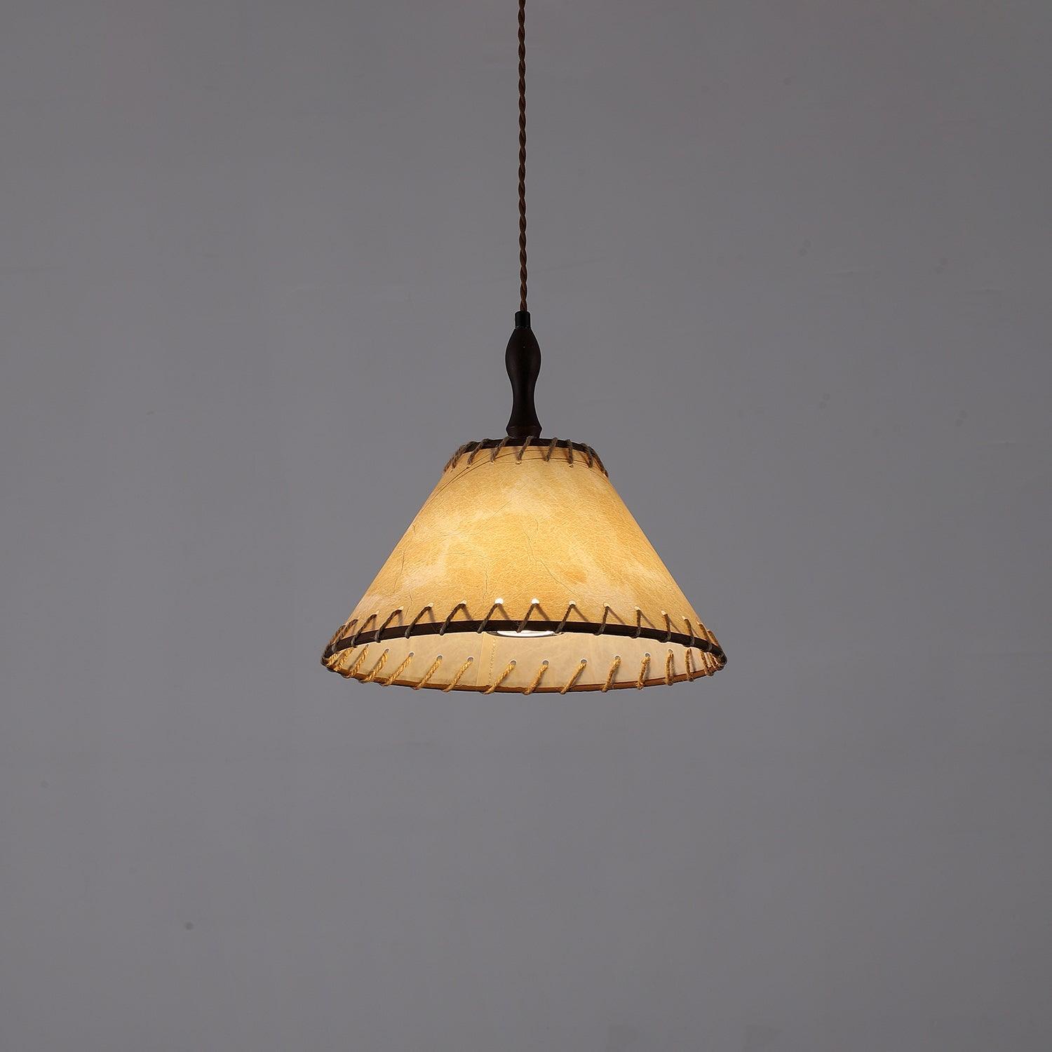 Modern Fabric Pendant Lamp - Handwoven Rattan Hanging Light for Dining Room, Bedroom, Living Room & Kitchen | Boho Chic Ceiling Fixture with Warm Ambient Lighting