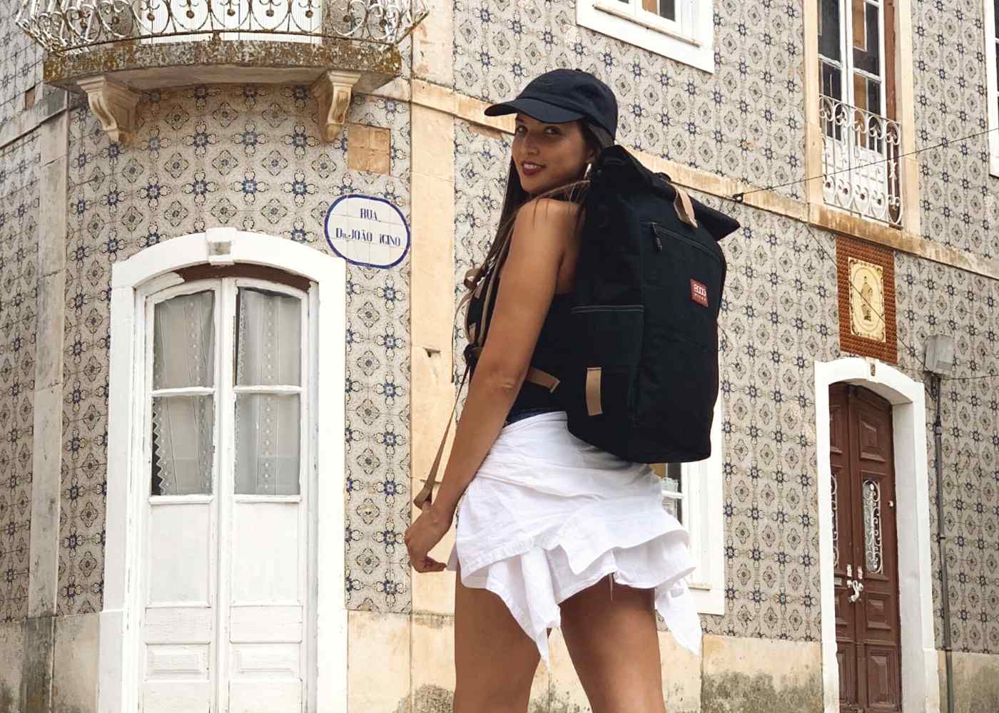 Eco-Friendly Vegan Hemp Backpack for Women & Men - Lightweight Beige & Red Casual Daypack for College, Travel, Hiking & Everyday Use