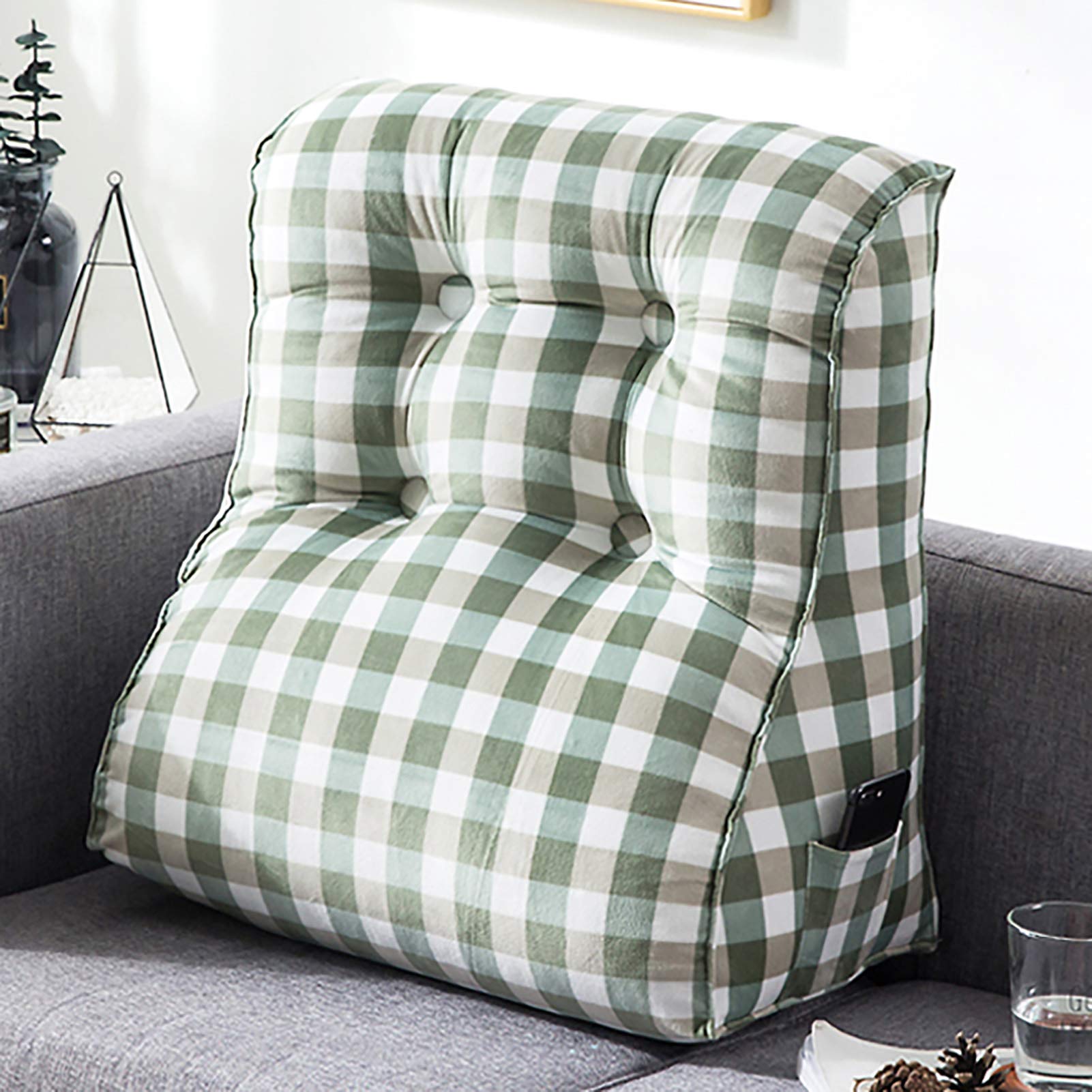 Multifunctional Reading Pillow - Soft Triangular Back Cushion with Pearl Cotton Fill & Removable Cover for Bed, Sofa, or Headboard Support - Perfect for Reading, Relaxing & Back Pain Relief
