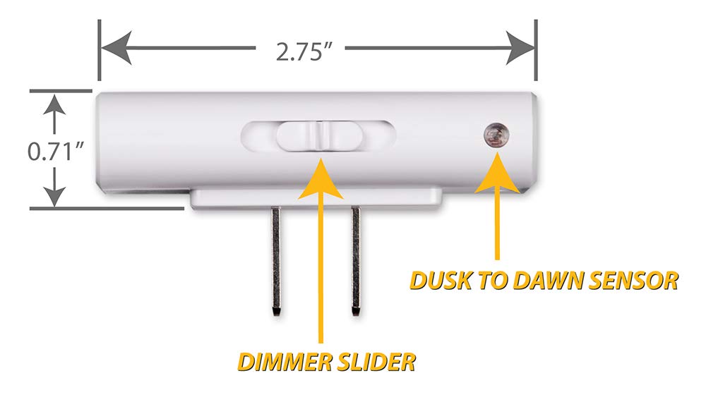 Dimmable LED Night Light with Auto On/Off Sensor, Adjustable Brightness & Warm White Light - Perfect for Bathroom, Hallway, Nursery, Kids Room & Bedroom - Baseball Design for Home Safety & Comfort