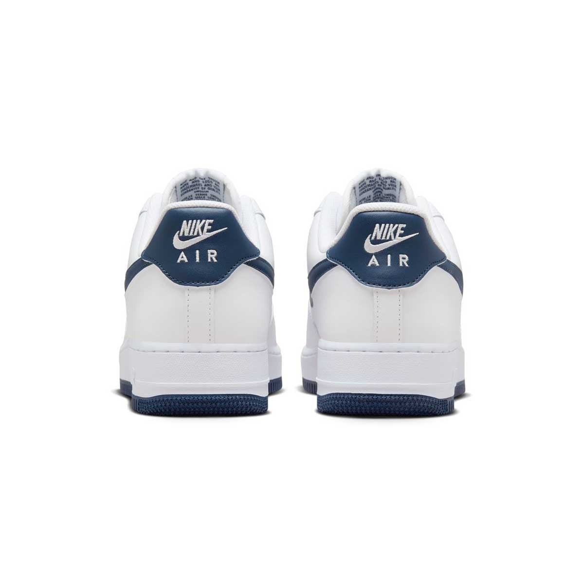 Nike Air Force 1 '07 Sneakers - White & Midnight Navy Colorway | Men's/Women's Basketball Shoes for Casual Wear & Street Style