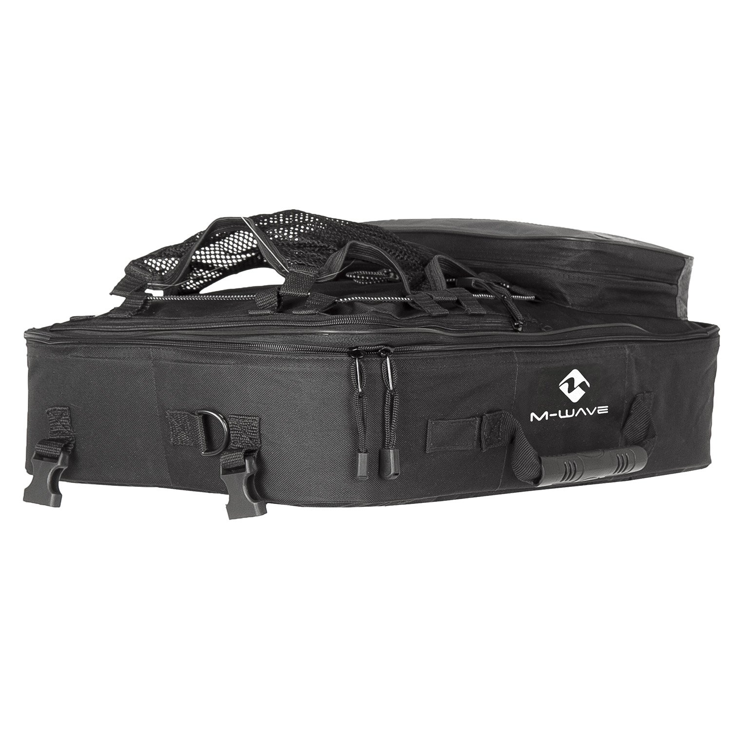 M-Wave Cicli Bonin Unisex Adult Travel Touring Bike Pannier Set - Waterproof Amsterdam Bicycle Bags for Commuting & Cycling Trips (Black, One Size) - Perfect for Urban Commutes, Long-Distance Tours & Grocery Shopping