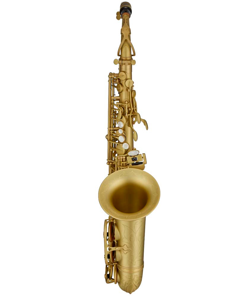 Antigua Winds AS4248CB PowerBell Professional Alto Saxophone - Classic Brass Finish | Premium Woodwind Instrument for Jazz, Concert & Studio Performances