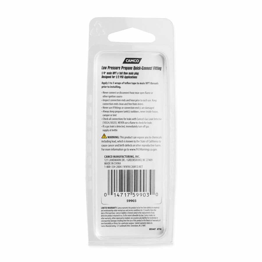 OLYMPIAN PROPANE QUICK CONNECT FITTING - 1/4