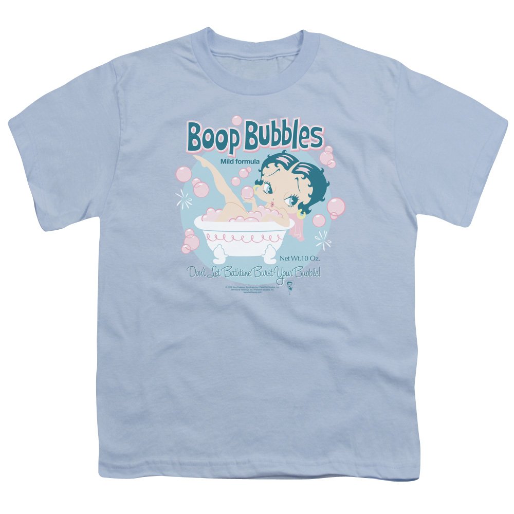 Betty Boop Boop Bubbles Graphic T-Shirt - Unisex Youth Tee for Boys & Girls | Casual Wear, School Outfits, Birthday Gifts