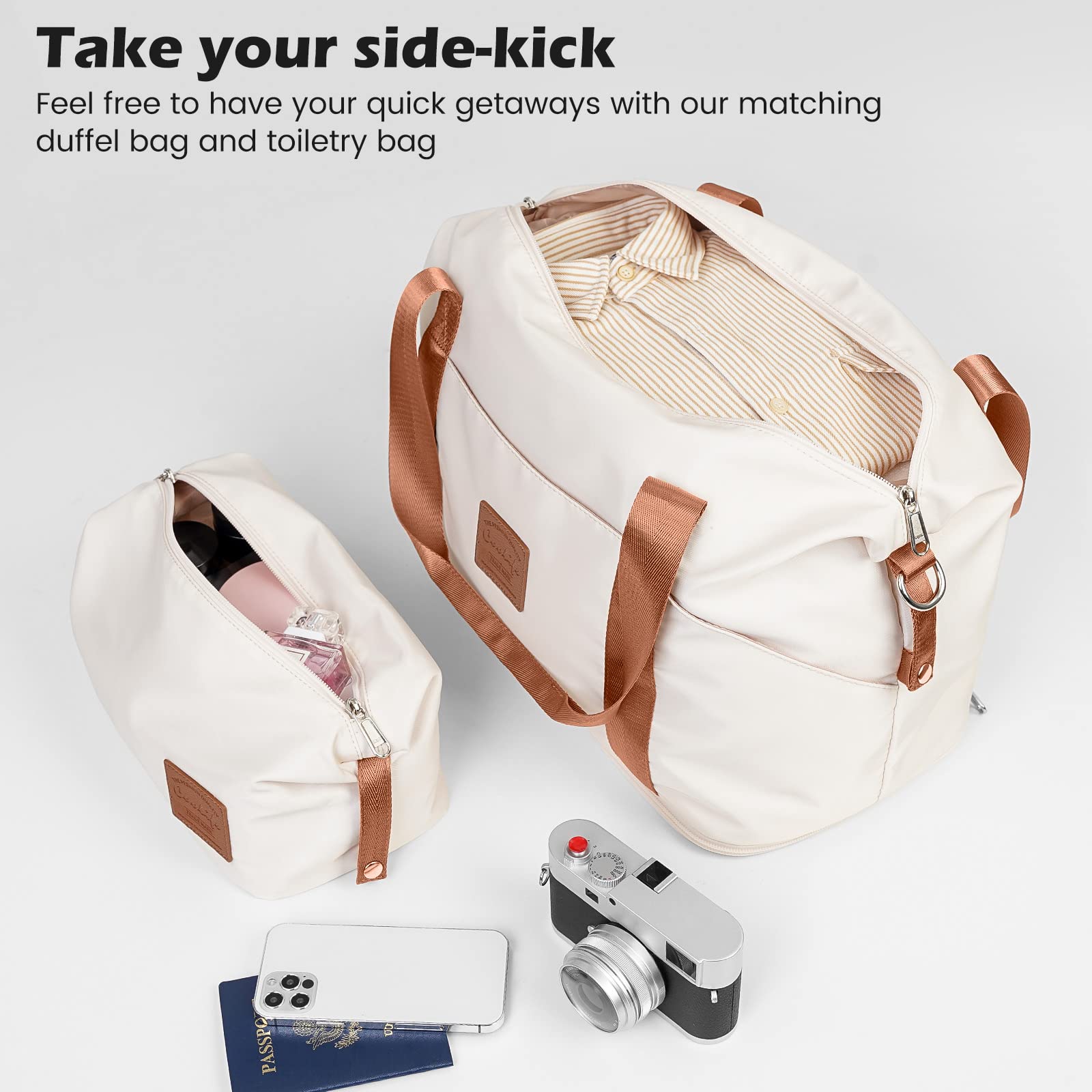 Coolife 3-Piece Hardside Luggage Set with TSA Lock & Spinner Wheels - 20