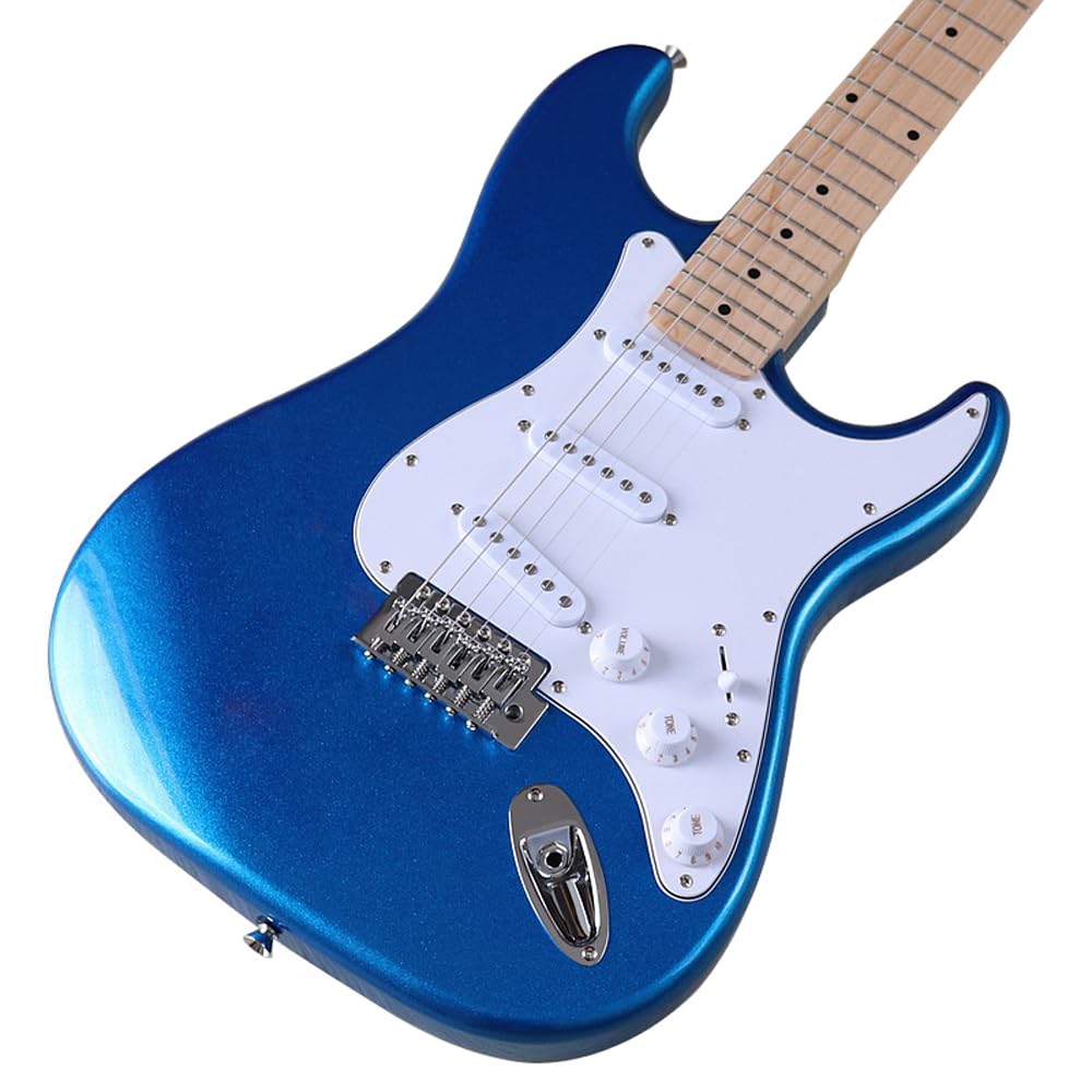 Fender ST Strat Electric Guitar Body - DIY Replacement HSH Poplar Wood Body in Metal Blue | Perfect for Custom Guitar Builds & Upgrades