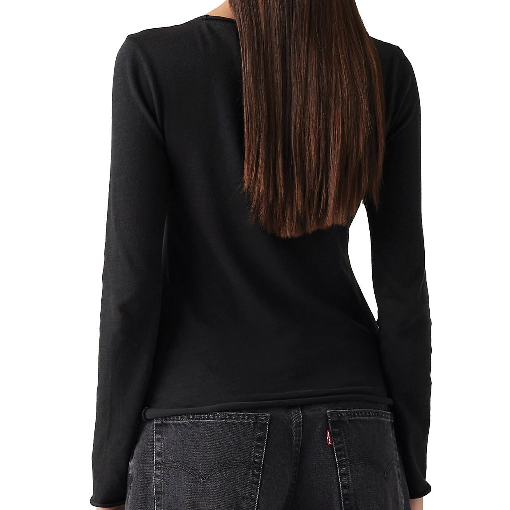 Levi's Women's Lightweight Slub Long Sleeve Shirt - Comfortable Casual Top for Everyday Wear & Layering