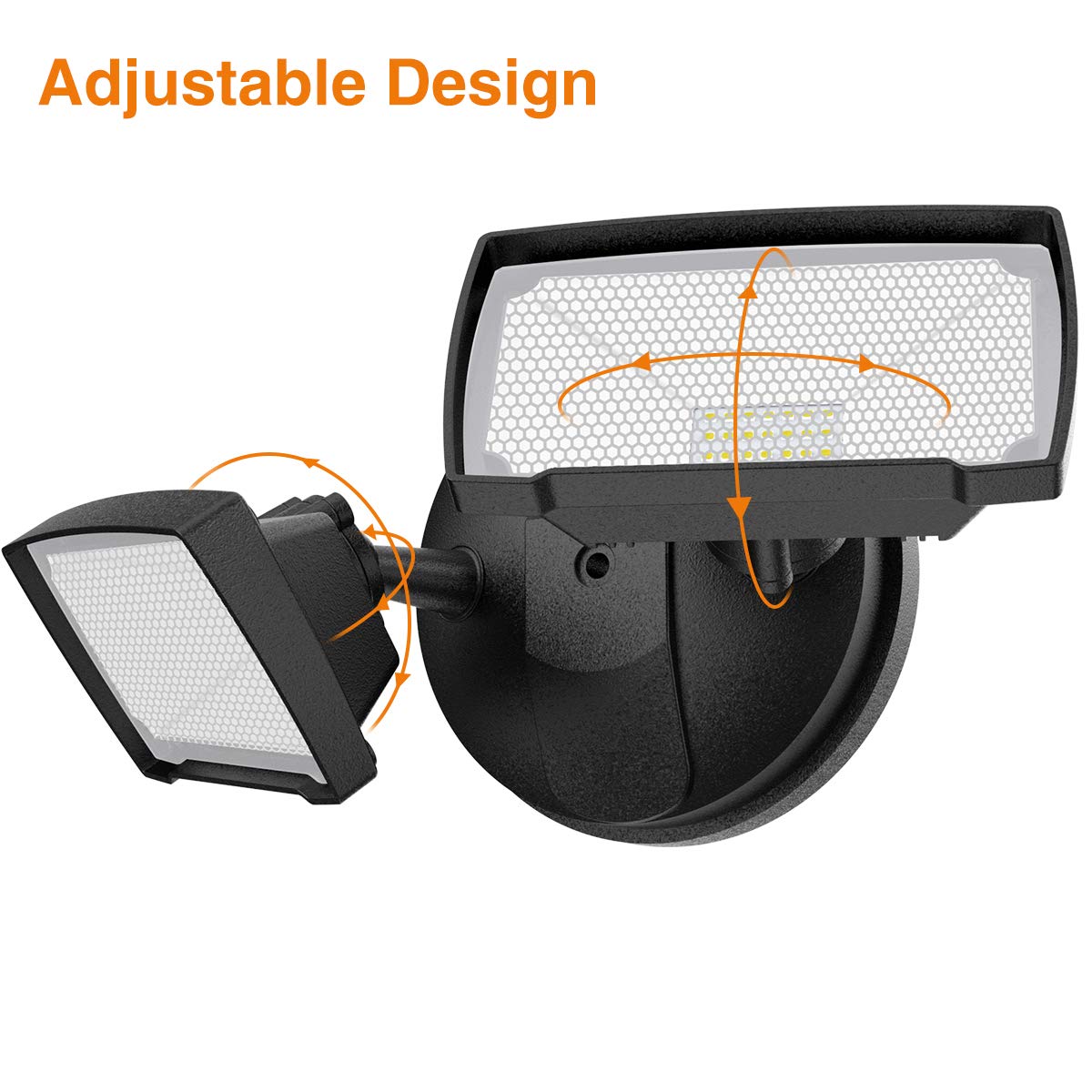 LEPOWER 3000LM Solar LED Flood Light - 1600LM Waterproof Outdoor Security Light with Motion Sensor for Yard, Garden, and Driveway Lighting