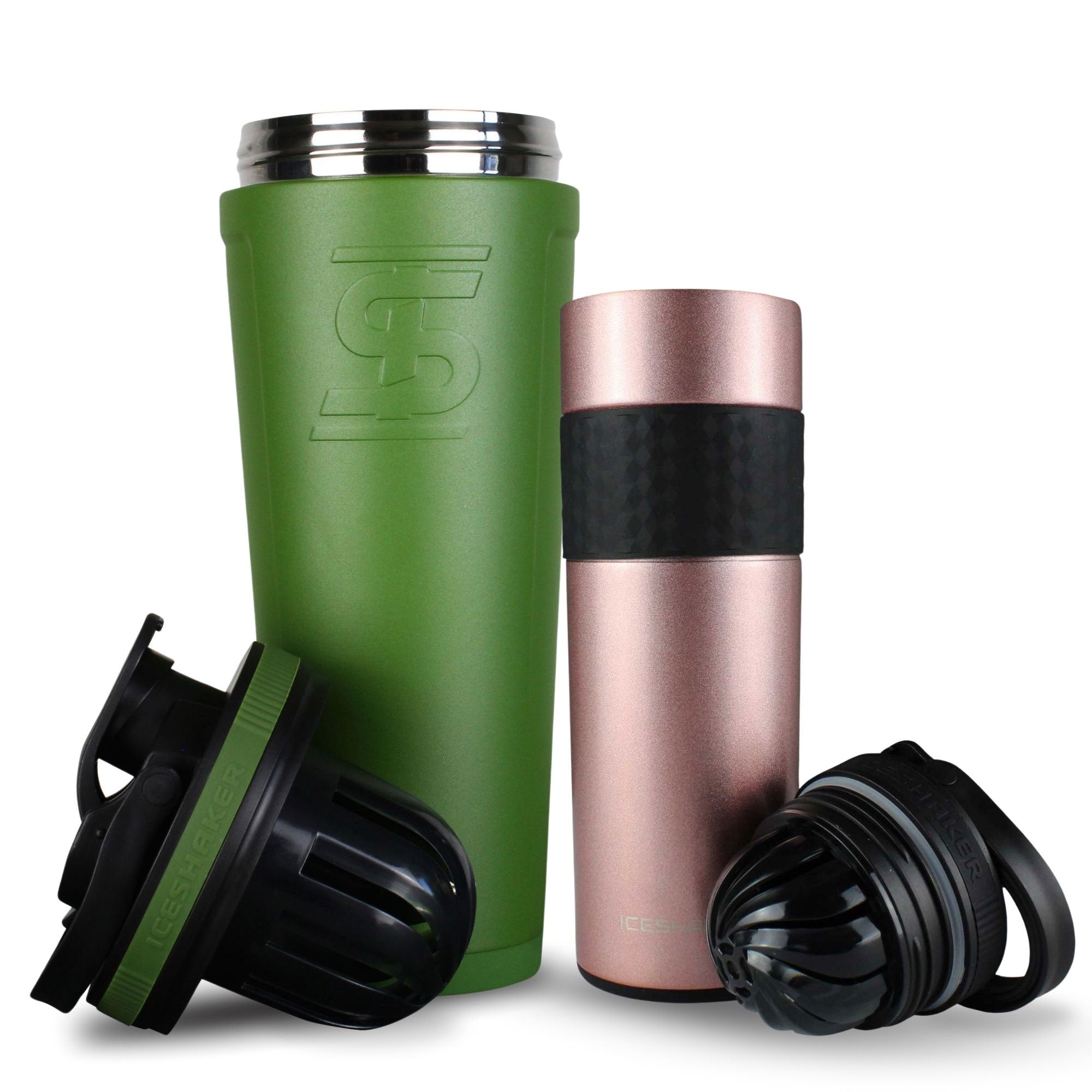 Premium His & Her Protein Shaker Bottle Set - 20oz Leak-Proof Mixing Cups for Gym, Workouts & Post-Training Recovery - BPA-Free Fitness Accessories for Couples