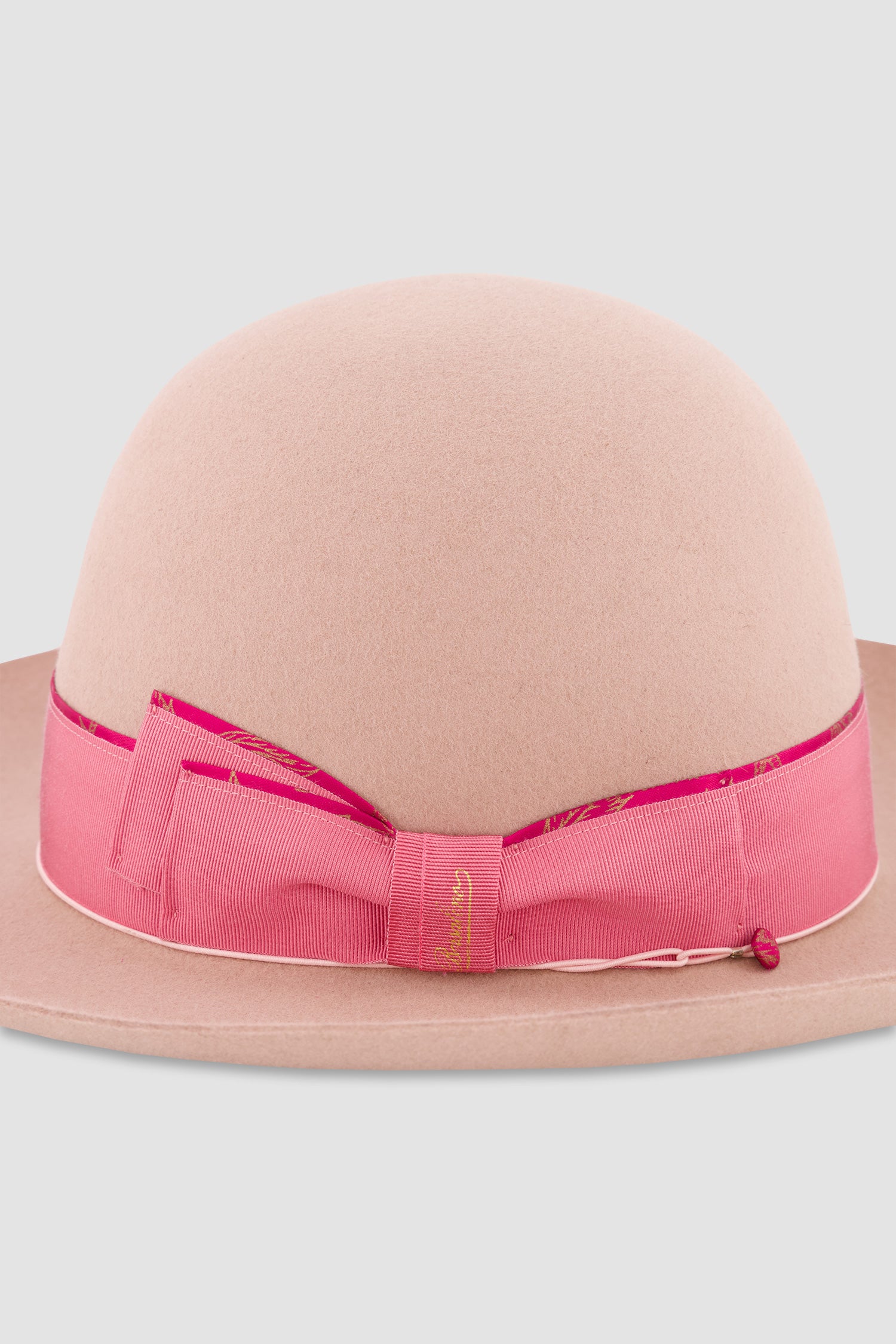 Borsalino Pink Alessandria Rasato Tesa Larga Hat - Women's Fashion Wide Brim Fedora for Summer Outfits & Special Occasions