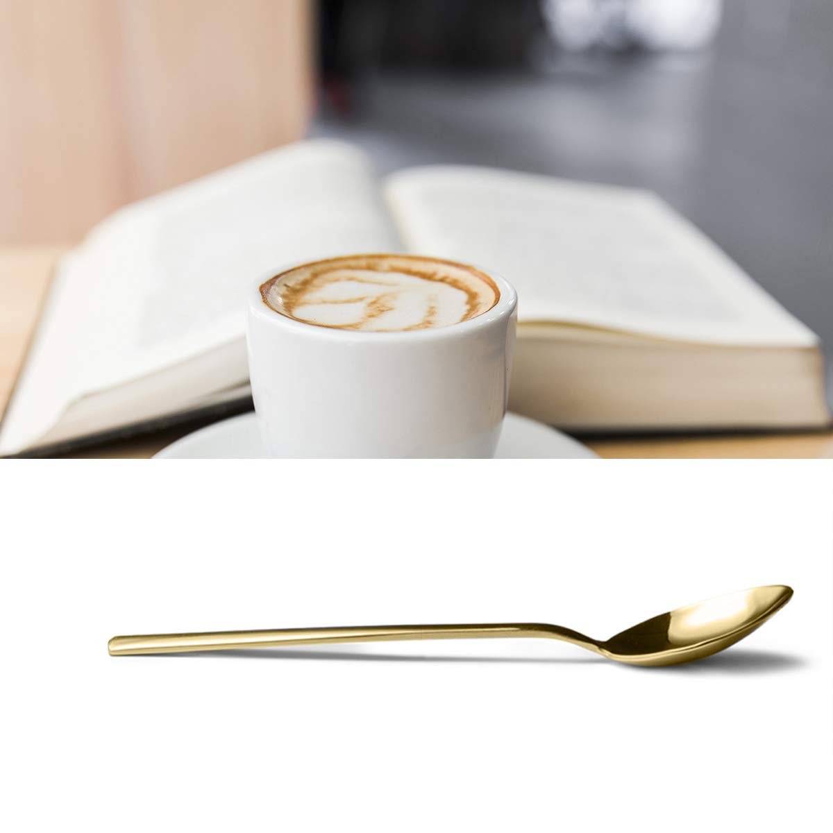 Funny Gold Coffee Spoon for Women - Best Friend Gift for Birthday & Valentine's Day - Coffee Lover Present for Anniversaries & Christmas