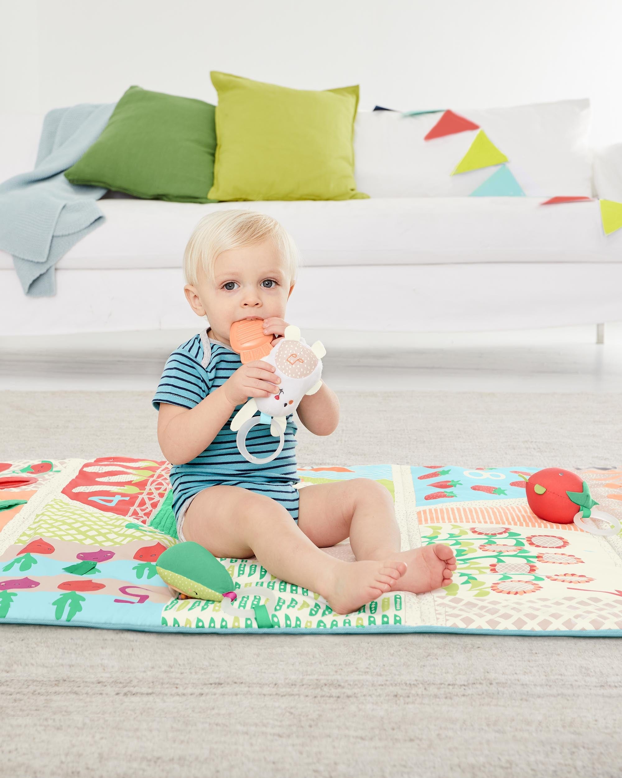Skip Hop Activity Gym for Babies - Interactive Playmat with Toys & Music for Tummy Time & Sensory Development - Perfect for Newborns & Infants