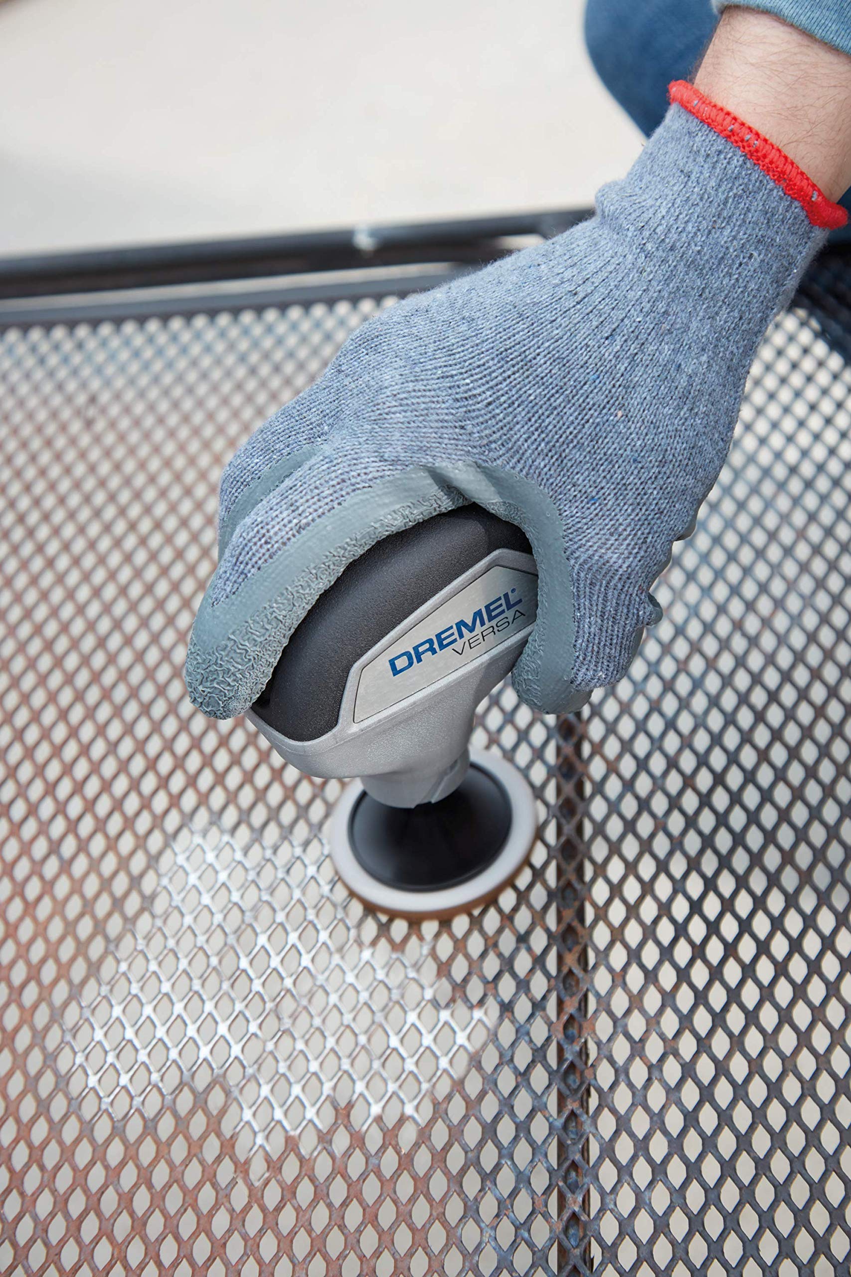 Dremel Versa Power Scrubber Cleaning Tool - Multi-Surface Scrub Brush for Grout, Tile, Bathtub, Shower, Kitchen, Sink & Grill - Electric Cleaner for Bathroom, Stove, Pans & Auto Detailing - PC10-02 - Perfect for Deep Cleaning Tough Stains in Home & Outdoor Spaces