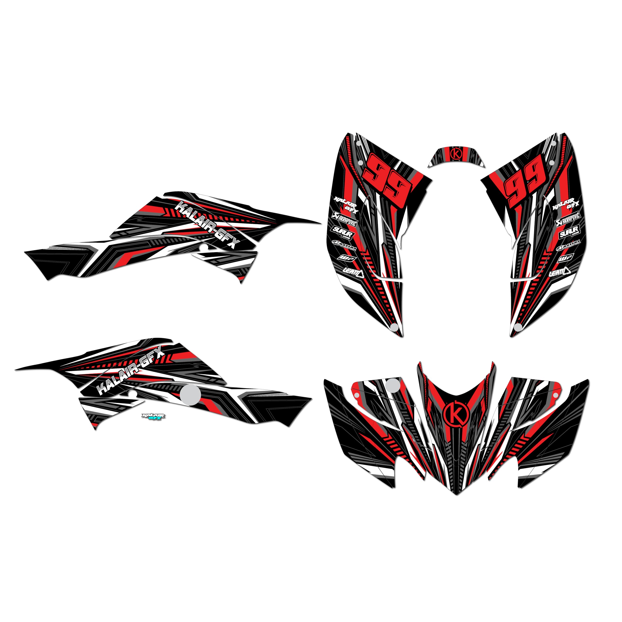 Honda TRX 400EX (2008-2016) ATV Graphics Kit - Red Prime Series 21 Mil Vinyl Stickers for Dirt Bike, UTV & Motocross Racing | Durable Decals for Quad & Off-Road Vehicles | Perfect for Trail Riding, Track Racing & Customization