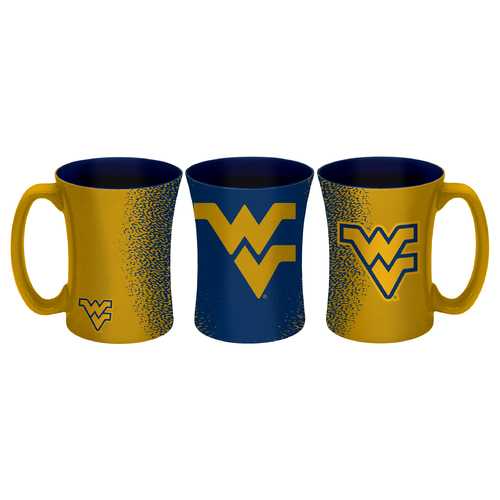 West Virginia Mountaineers 14 oz Mocha Coffee Mug - Insulated Travel Tumbler for WVU Fans, Perfect for Game Day, Office & Outdoor Adventures