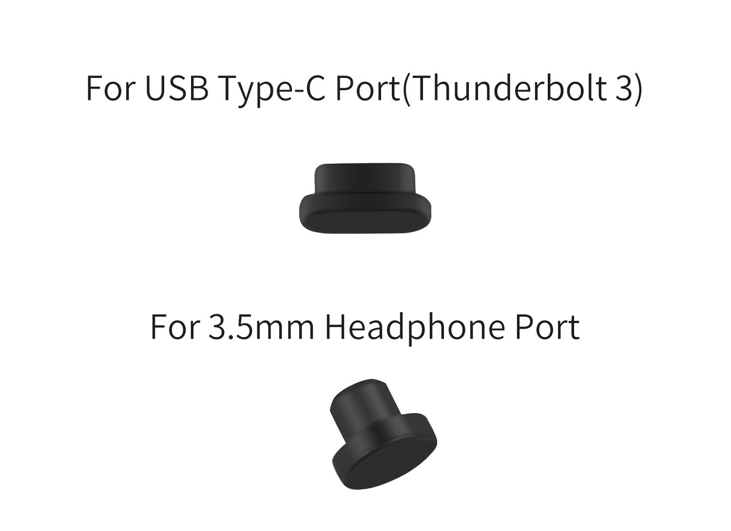10-Pack Anti-Dust USB-C Port Covers for MacBook Air 13/15.3