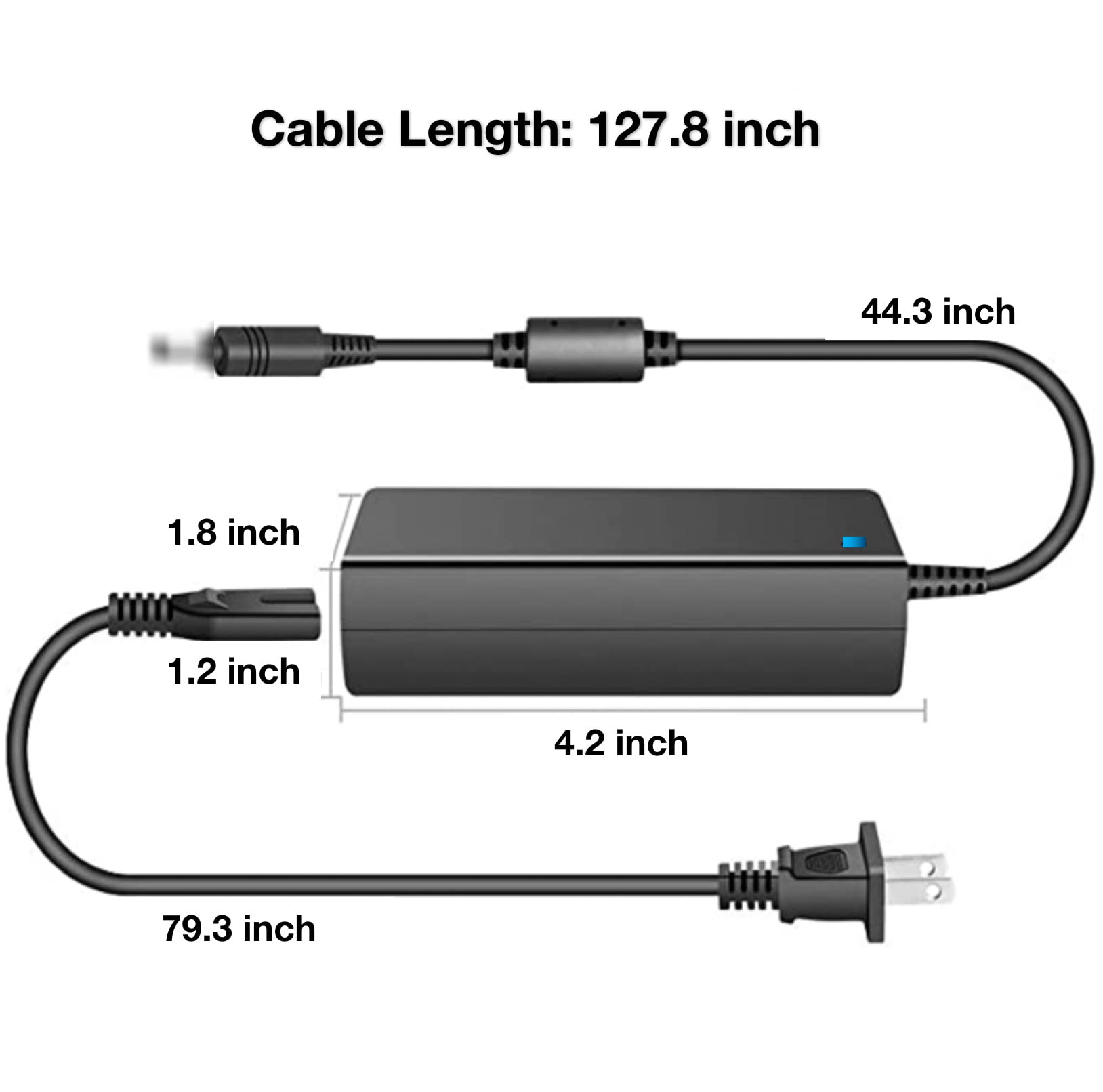 12V AC/DC Power Adapter with 8-Port Splitter for Samsung DVR Models SDR-B84300/SDR-B74301/SDR-B74081/SDR-B85300/SDR-B75303 - Compatible Replacement Charger for Digital Video Recorders - Perfect for Home & Office Security Camera Systems